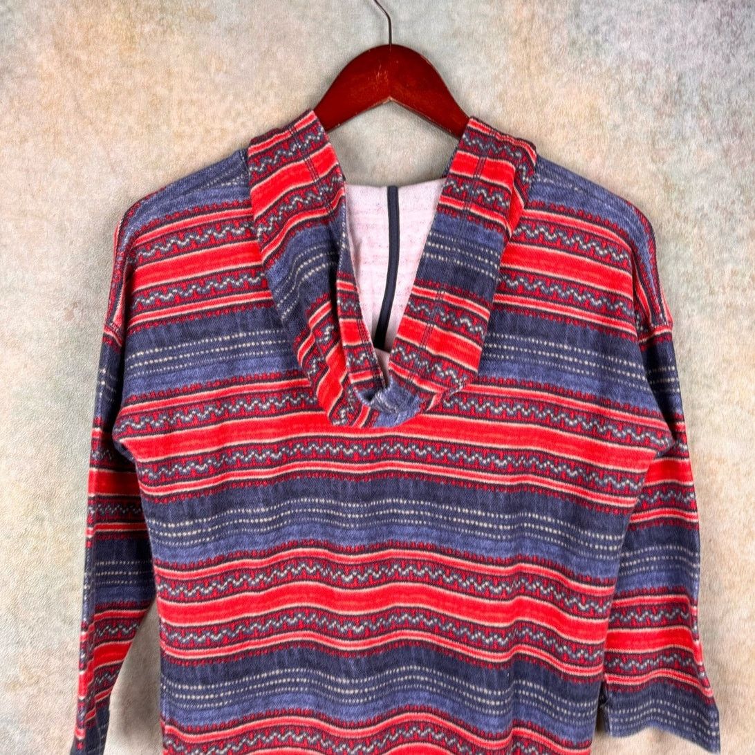 Ralph Lauren × Vintage VTG Ralph Lauren Striped Hooded Pullover M Lauren Jeans Co Size M / US 6-8 / IT 42-44 - 7 Thumbnail