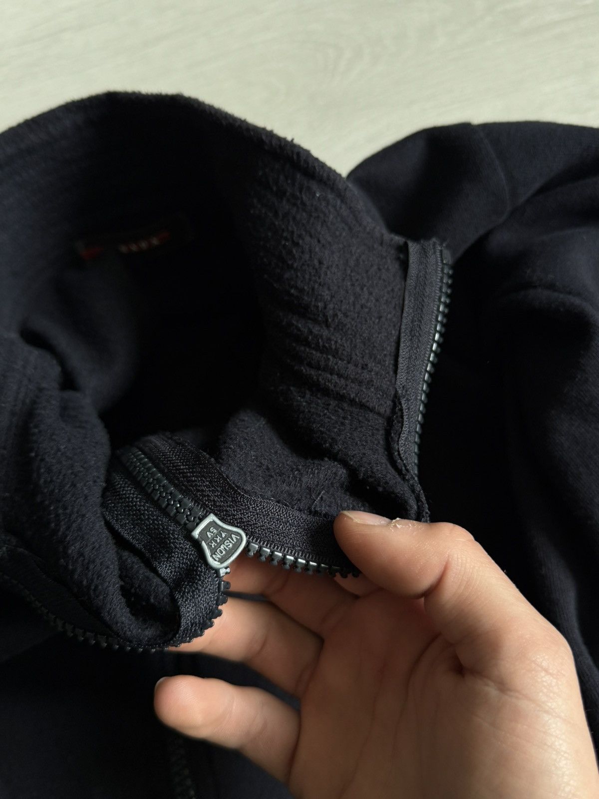 Prada Vintage Navy Prada Red Tab Zip Jacket Size US M / EU 48-50 / 2 - 11 Thumbnail