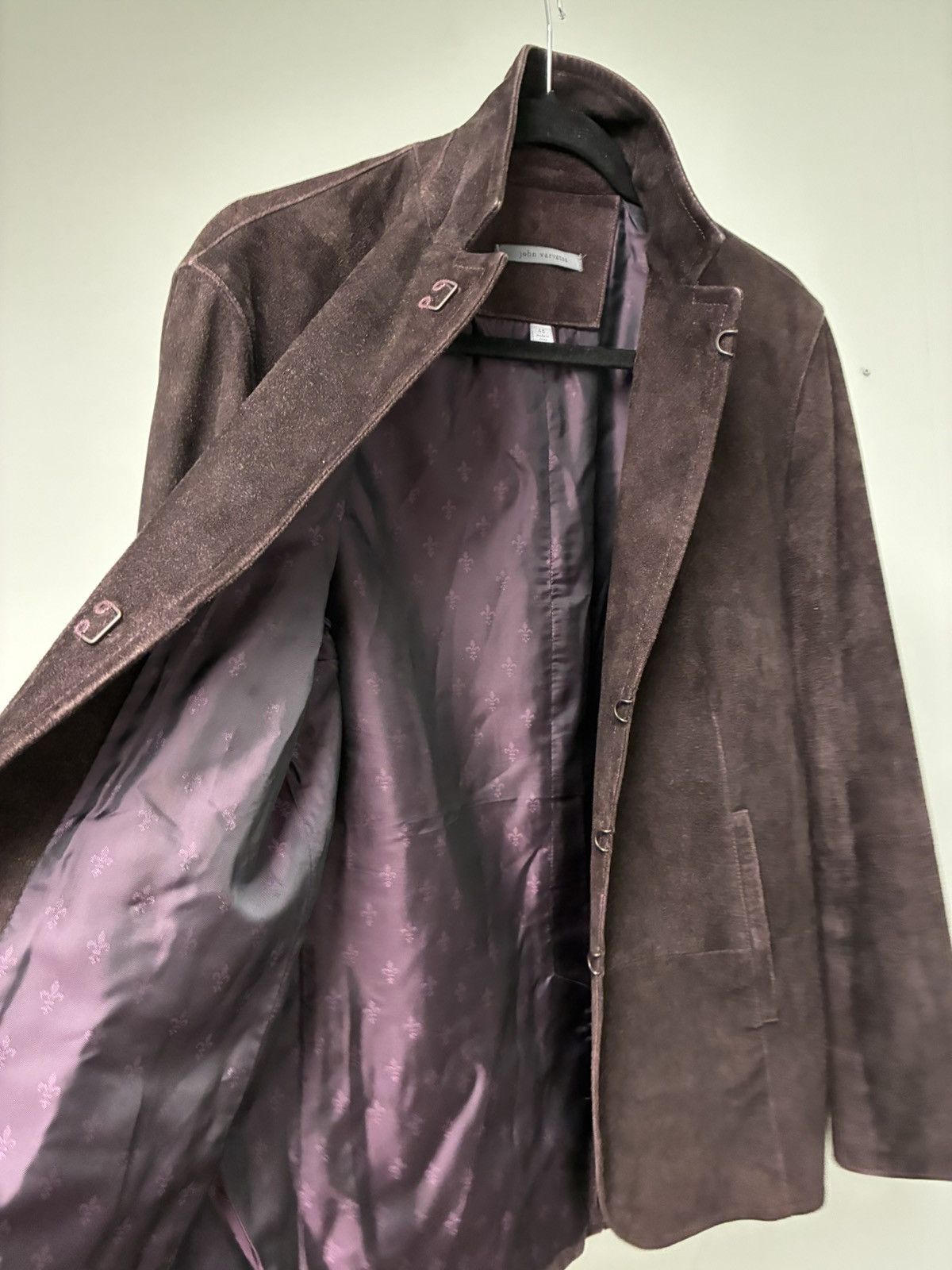 John Varvatos Suede hook and bar jacket EU 48 USA 38 Size US M / EU 48-50 / 2 - 10 Thumbnail