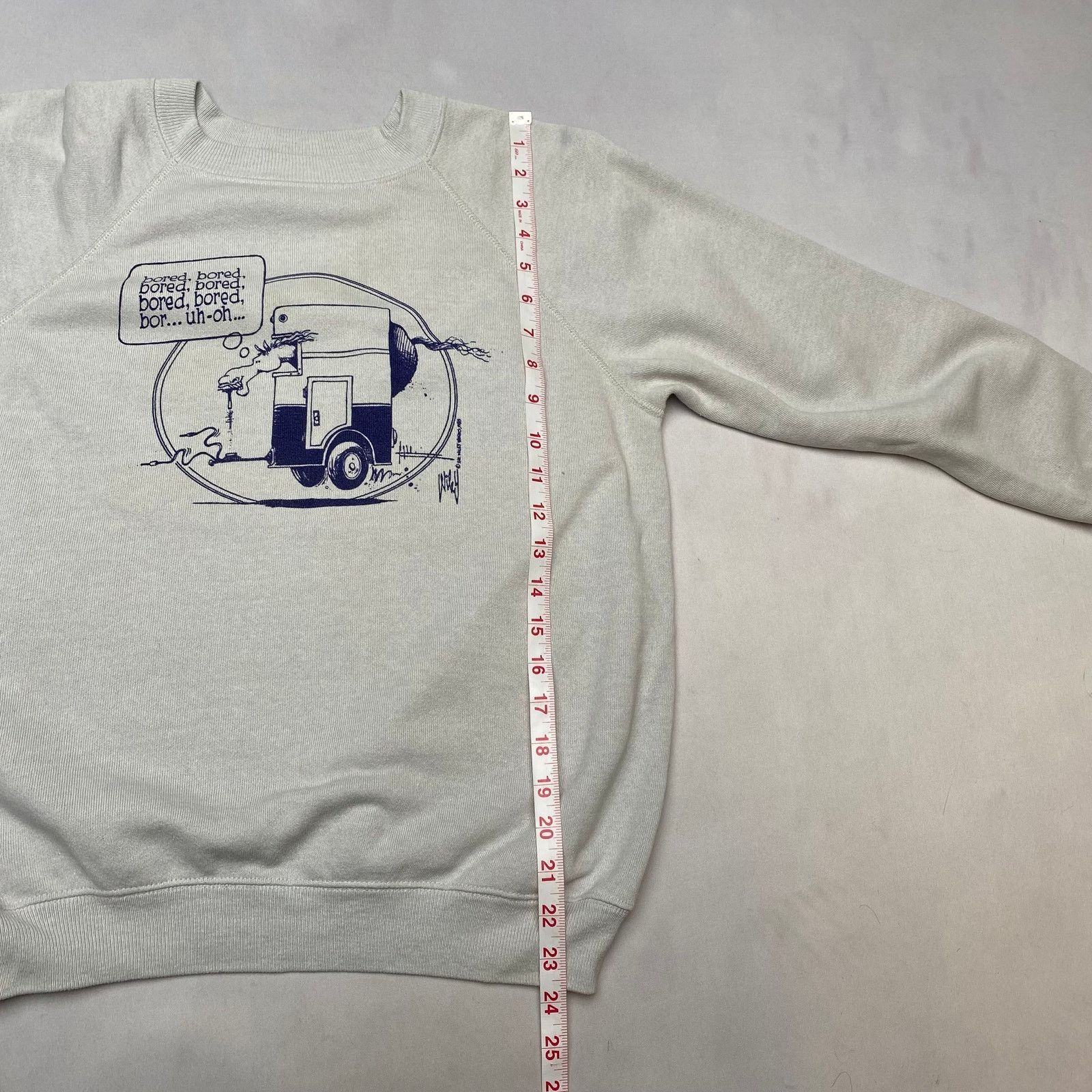 Hanes × Vintage VTG 1985 The Wiley Works Horse Cartoon Sweatshirt Men's M Size US M / EU 48-50 / 2 - 9 Thumbnail