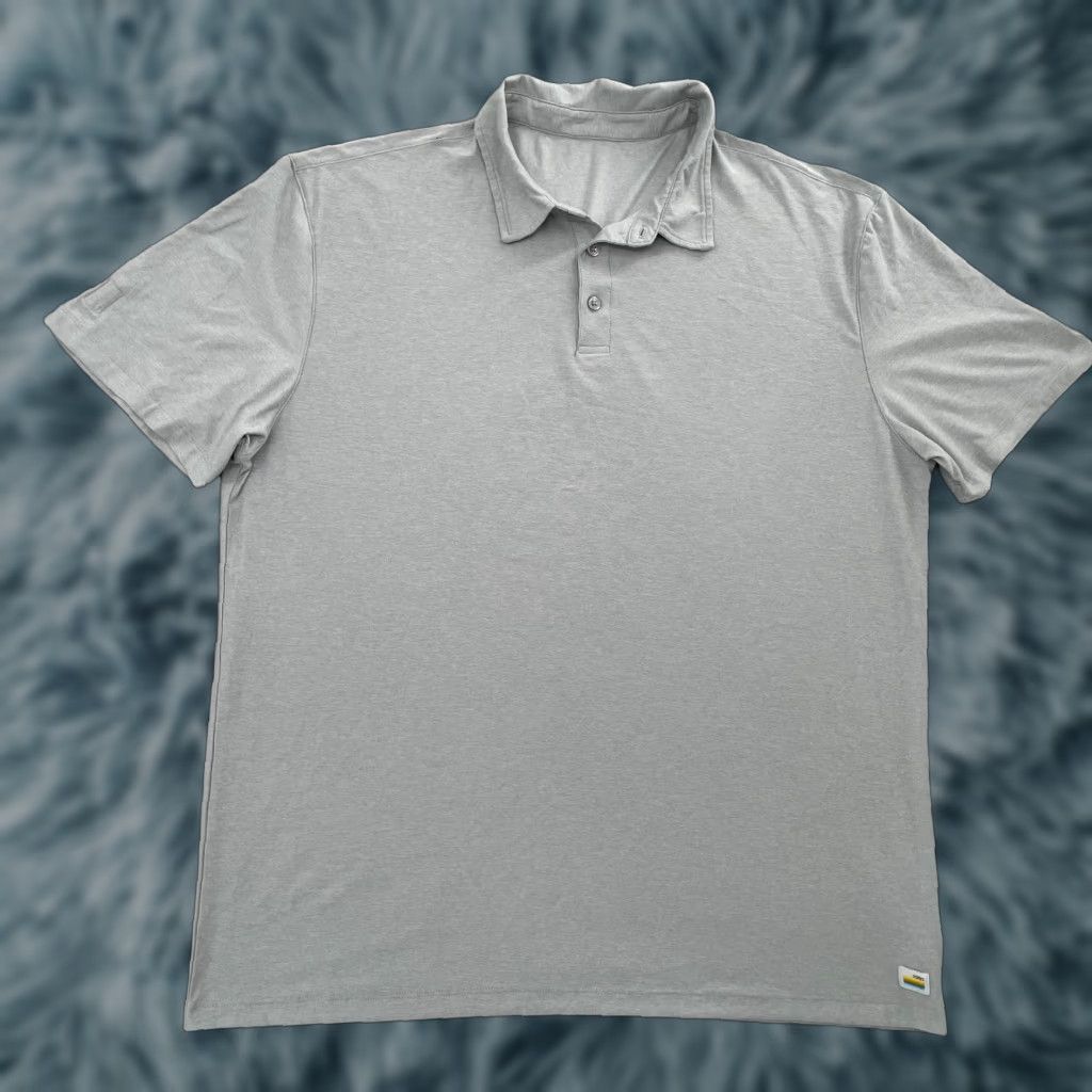 Vuori Vuori Shirt Adult Polo Stretch Performance Golf Pocket Mens XL Gray Size US XL / EU 56 / 4 - 1 Thumbnail