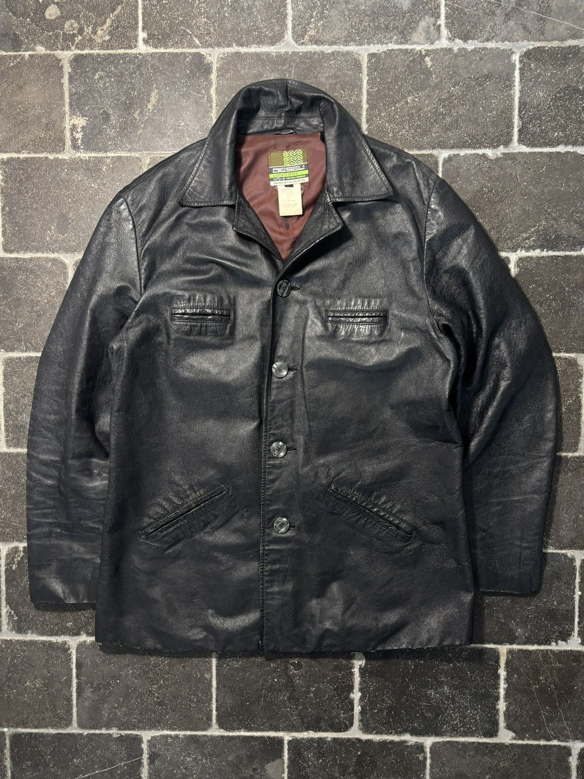 Diesel 1990s Diesel Leather Jacket Vintage Diesel Jeans Trench Mid Size US L / EU 52-54 / 3 - 2 Thumbnail