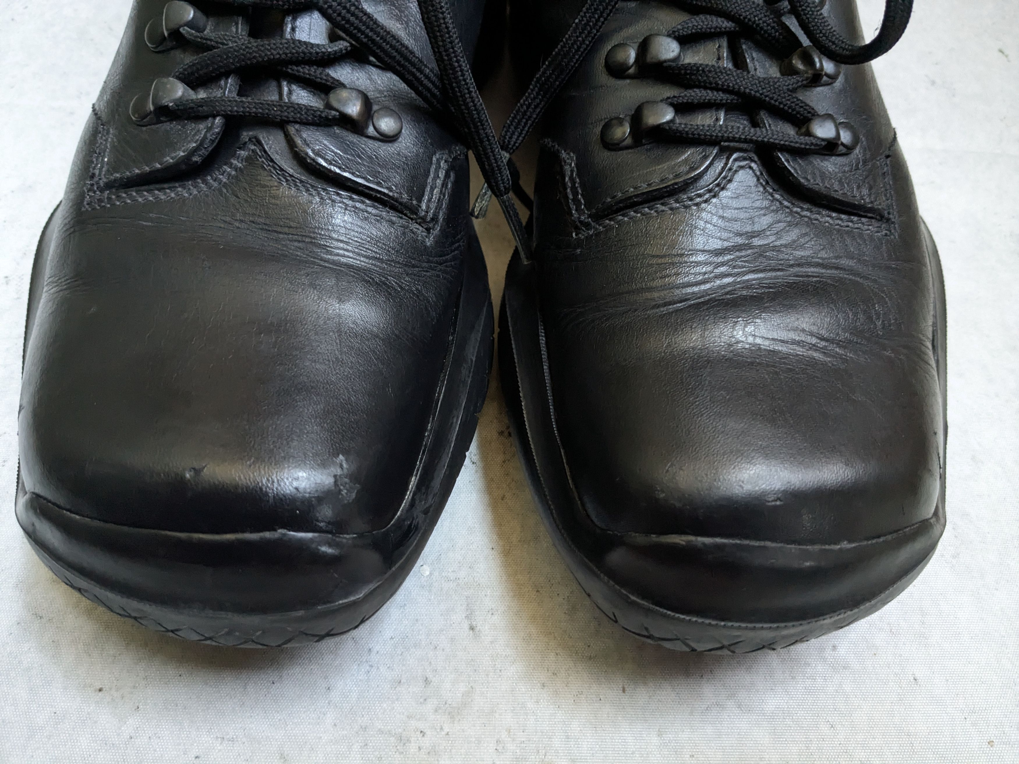 Prada Prada Sneakers Black 11 Low Tops Leather Vibram Size US 11 / EU 44 - 4 Thumbnail