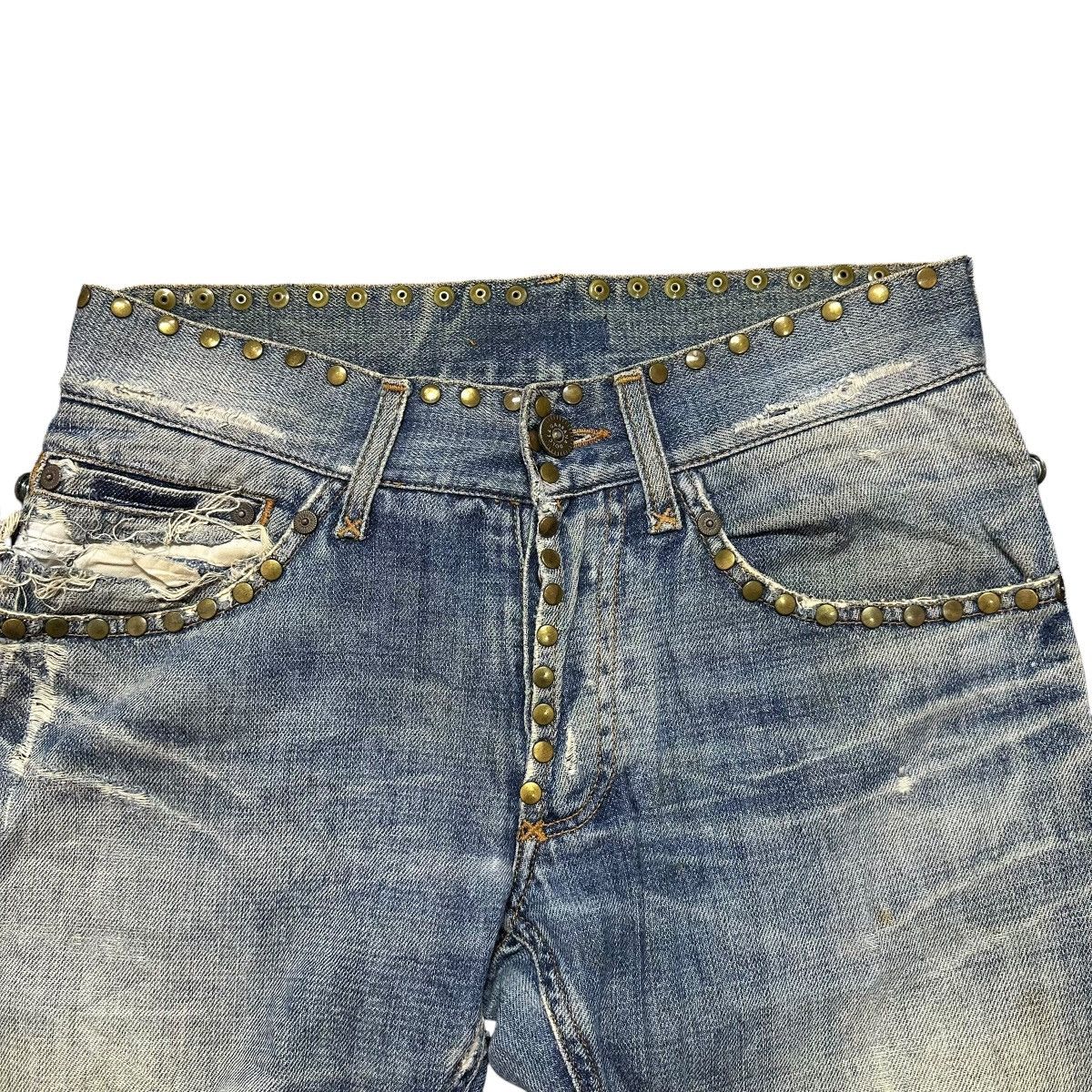 Dolce & Gabbana D&G Dolce & Gabbana Studded Distressed Denim Jeans Italy Size US 31 - 4 Thumbnail