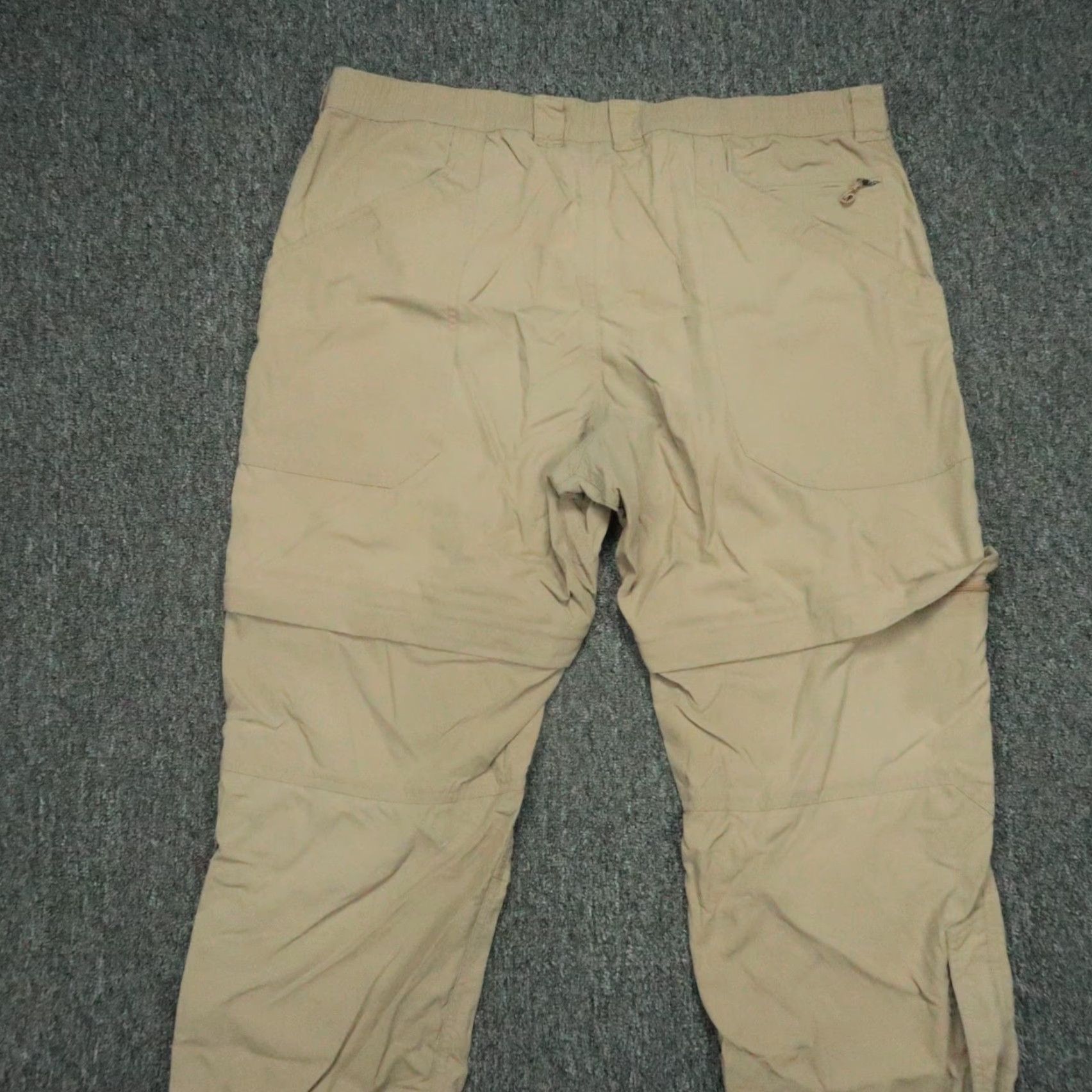 Vintage LL Bean Pants Men XL Short Khaki Convertible Switchback Hiking 40x30 Brown Nylon 40 Waist Regular Straight Chino Pockets Vintage No Size US 36 / EU 52 - 5 Thumbnail