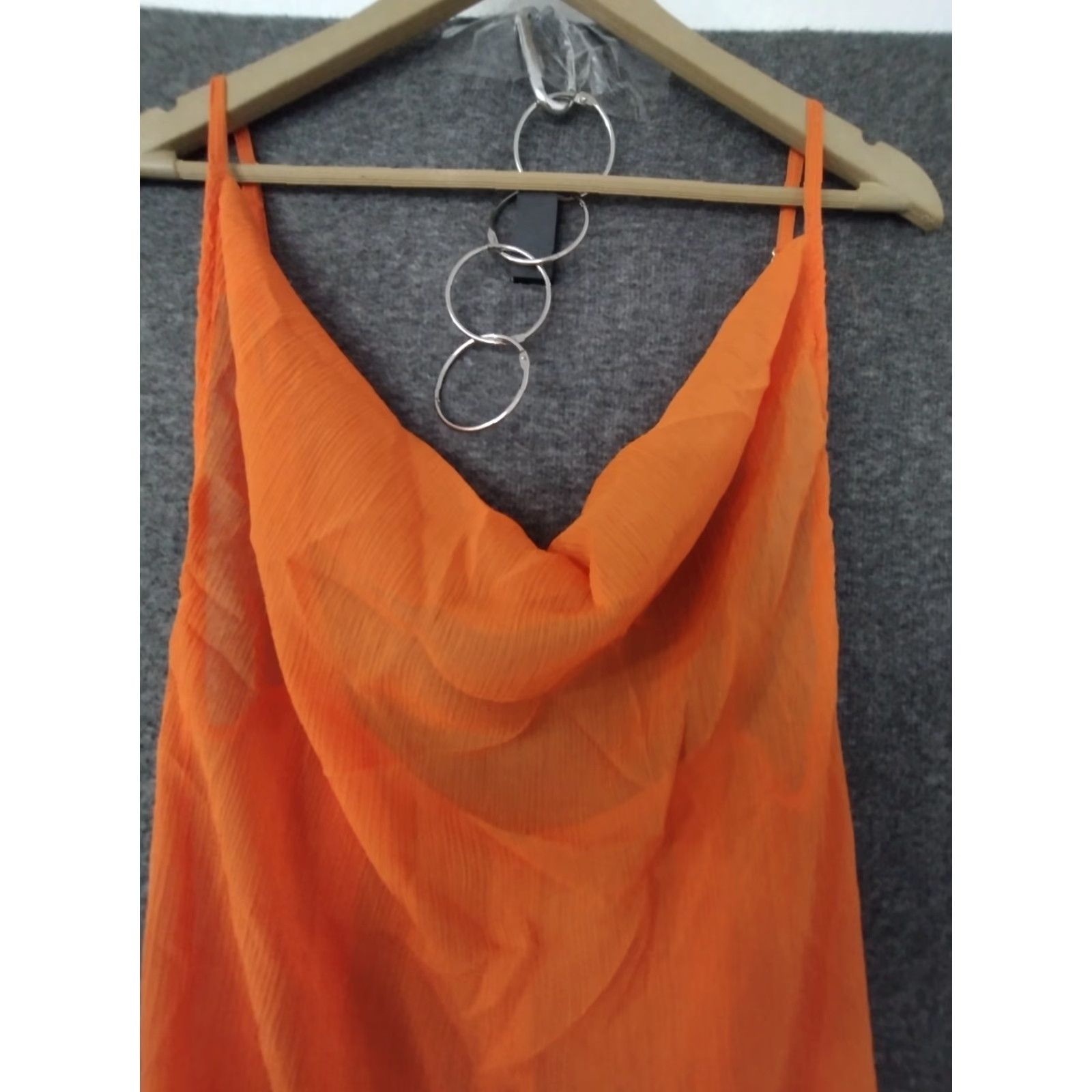 Vintage Toluca Nectar Swim Cover Up Maxi Cowl Neck Sheer Dress M Women's Size M / US 6-8 / IT 42-44 - 3 Thumbnail