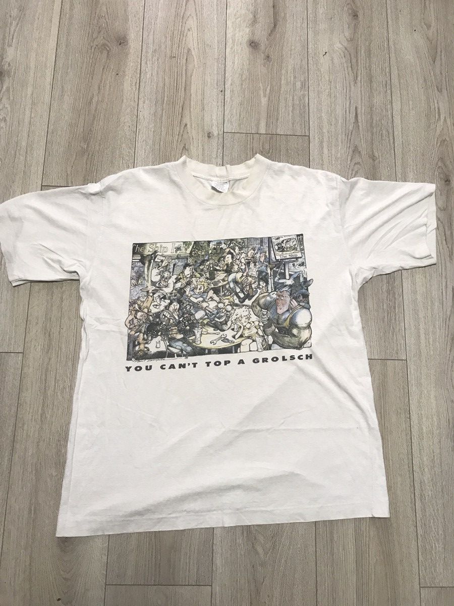 Vintage RARE!!! Vintage T Shirt 1988 You Can’t Top A Grolsch Y2K Tee Size US XL / EU 56 / 4 - 1 Thumbnail