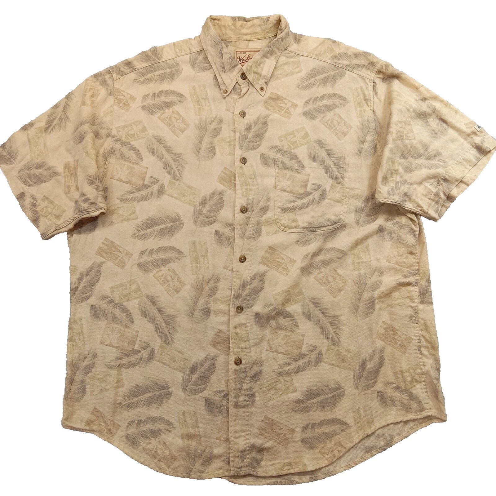& Other Stories Vtg. Woolrich Shirt XL Cigar Aloha Hawaiian Beach Tropical Size US XL / EU 56 / 4 - 1 Thumbnail
