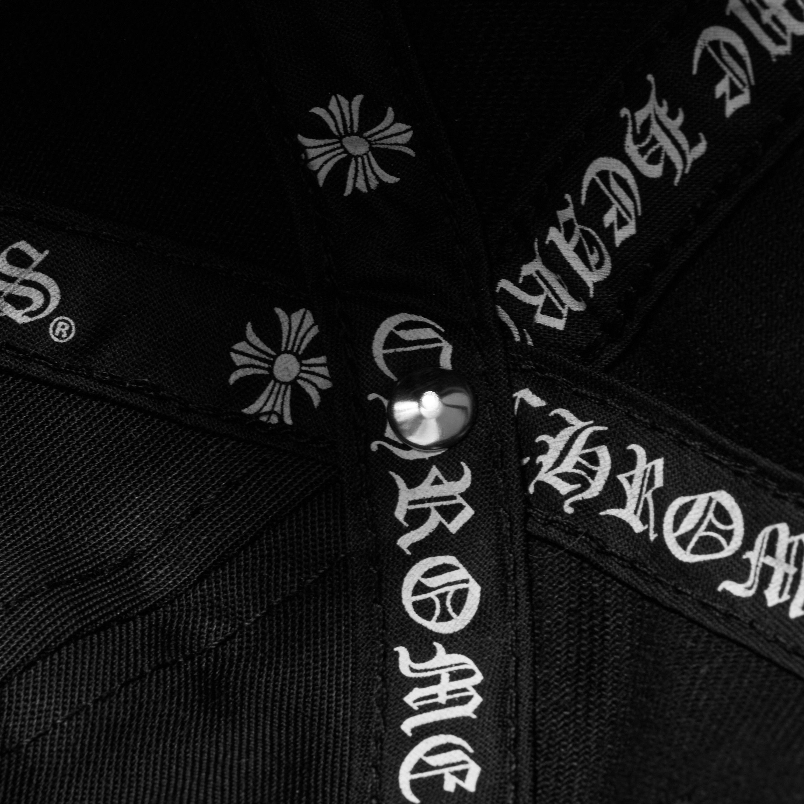 Chrome Hearts CHROME HEARTS Matty Boy Chomper Leather Strapback Hat BLACK Size ONE SIZE - 9 Thumbnail