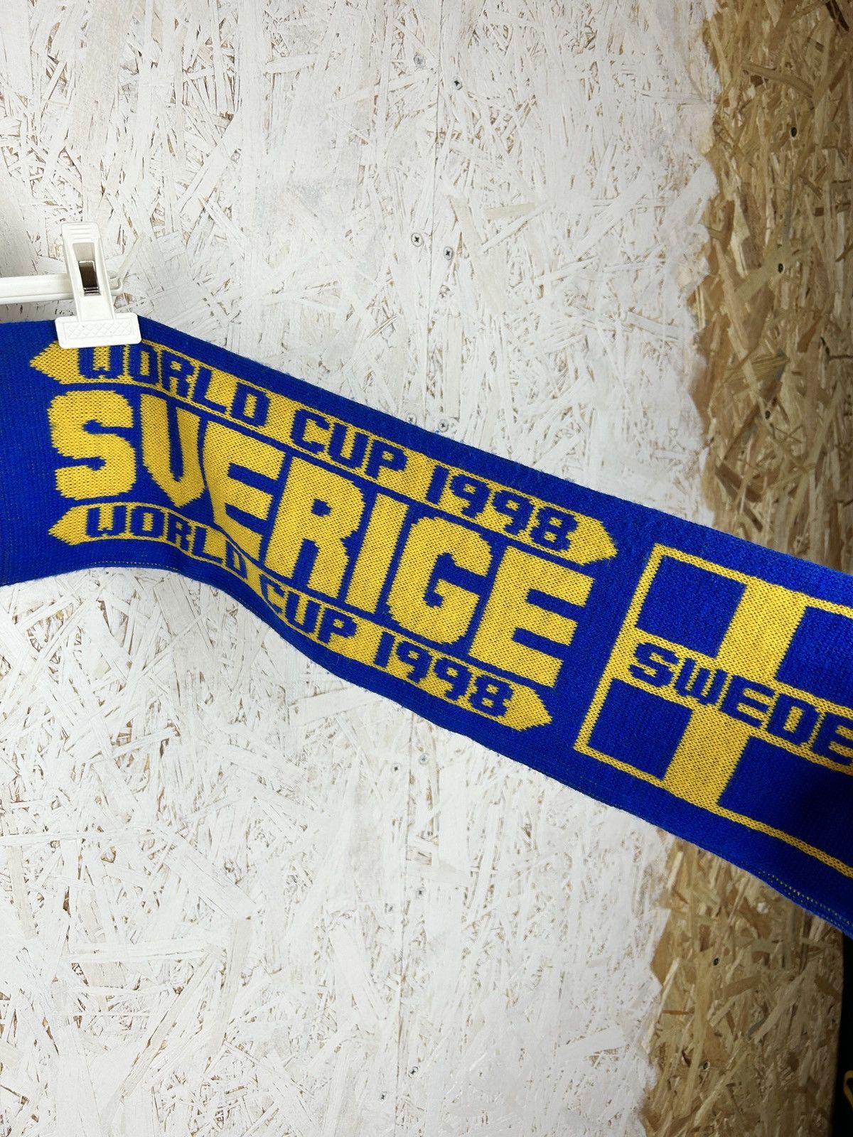 Vintage 90s Vintage Sweden 1998 World Cup / Scotland Scarf Muffler Size ONE SIZE - 4 Thumbnail