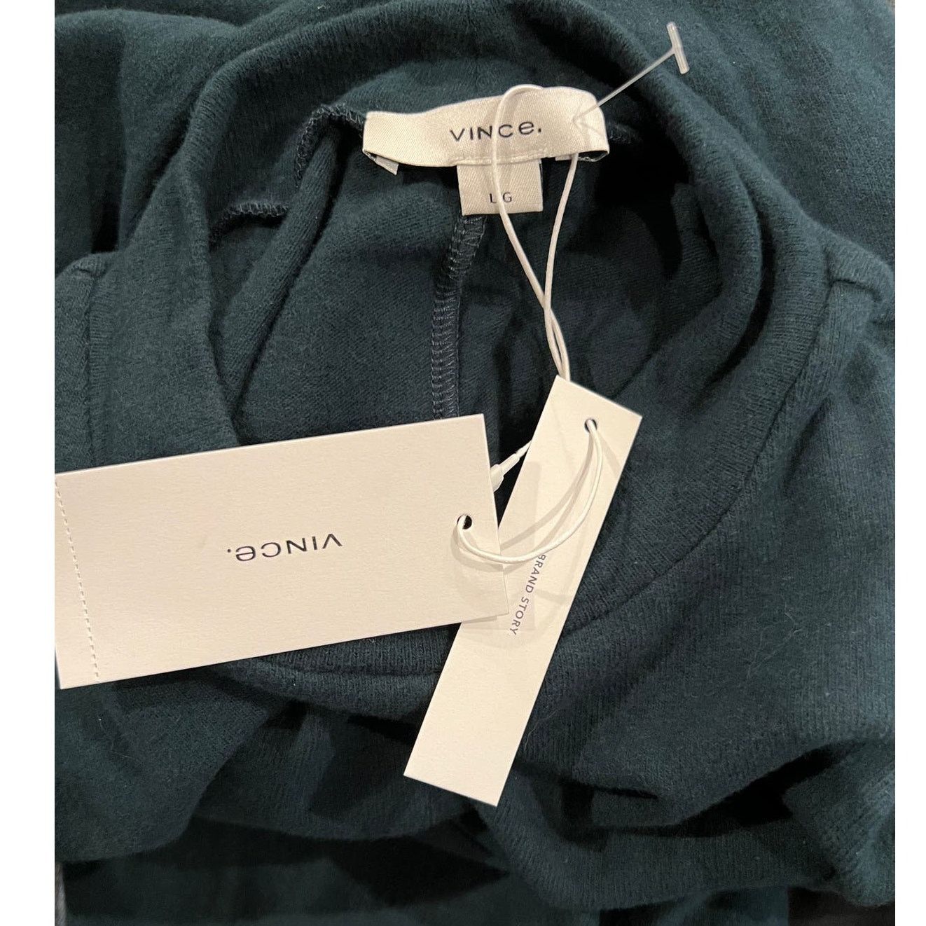 NWT Vince Mock Neck Long Sleeve A-Line Dress Size Large