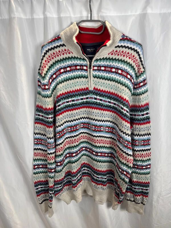 Nautica Funky Nautica Knitwear 1/4 Zip Size US XXL / EU 58 / 5 - 2 Thumbnail