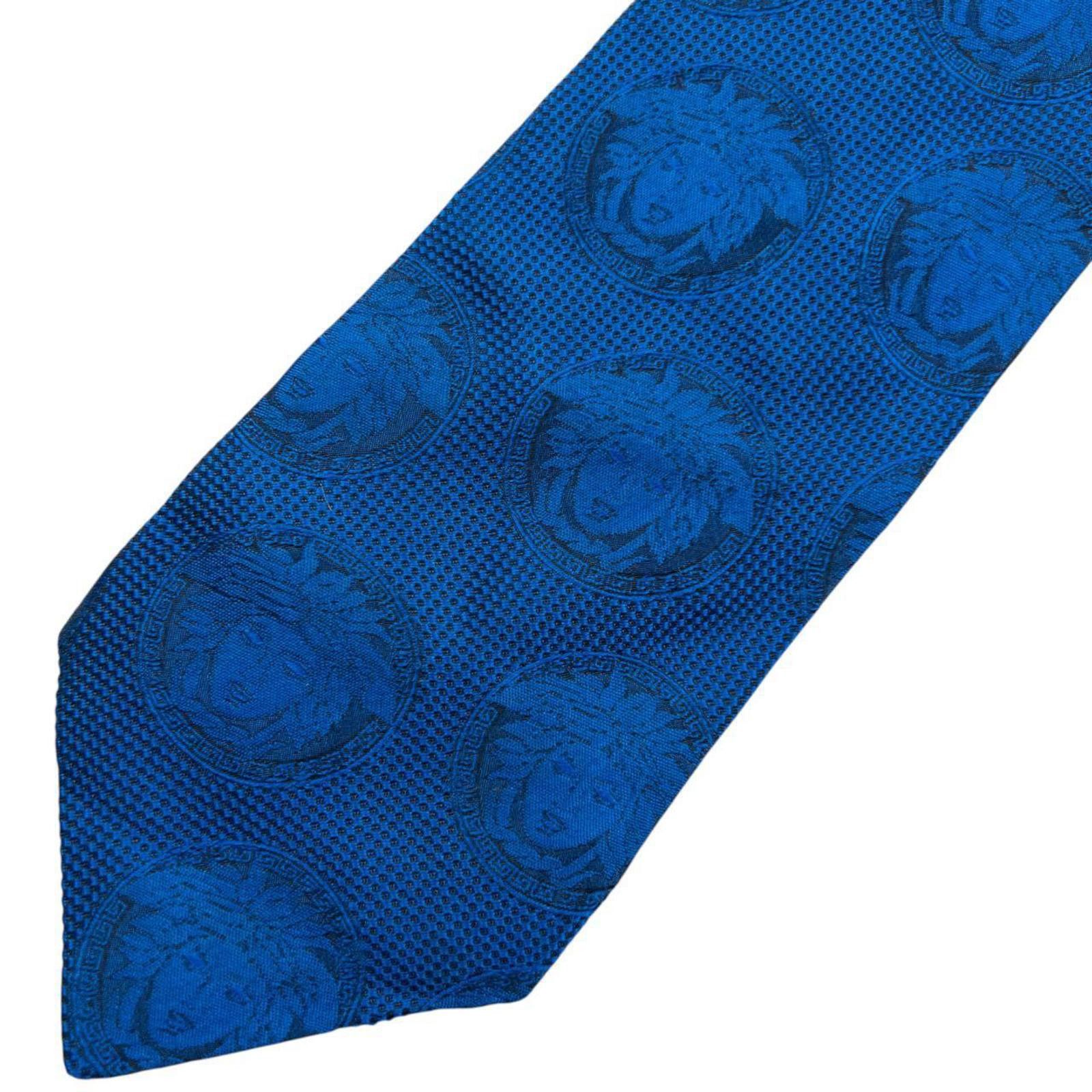 Versace Vintage 90s Gianni Versace Medusa Monogram Silk Tie Size ONE SIZE - 5 Thumbnail