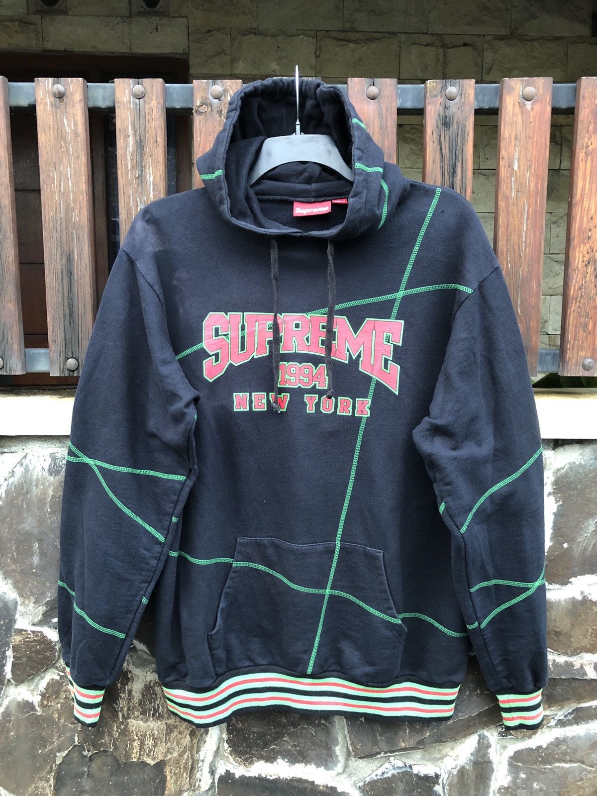 Supreme 🔥RARE🔥 VTG SUPREME COLLAGE HOODIE 2007 Size US XL / EU 56 / 4 - 1 Thumbnail