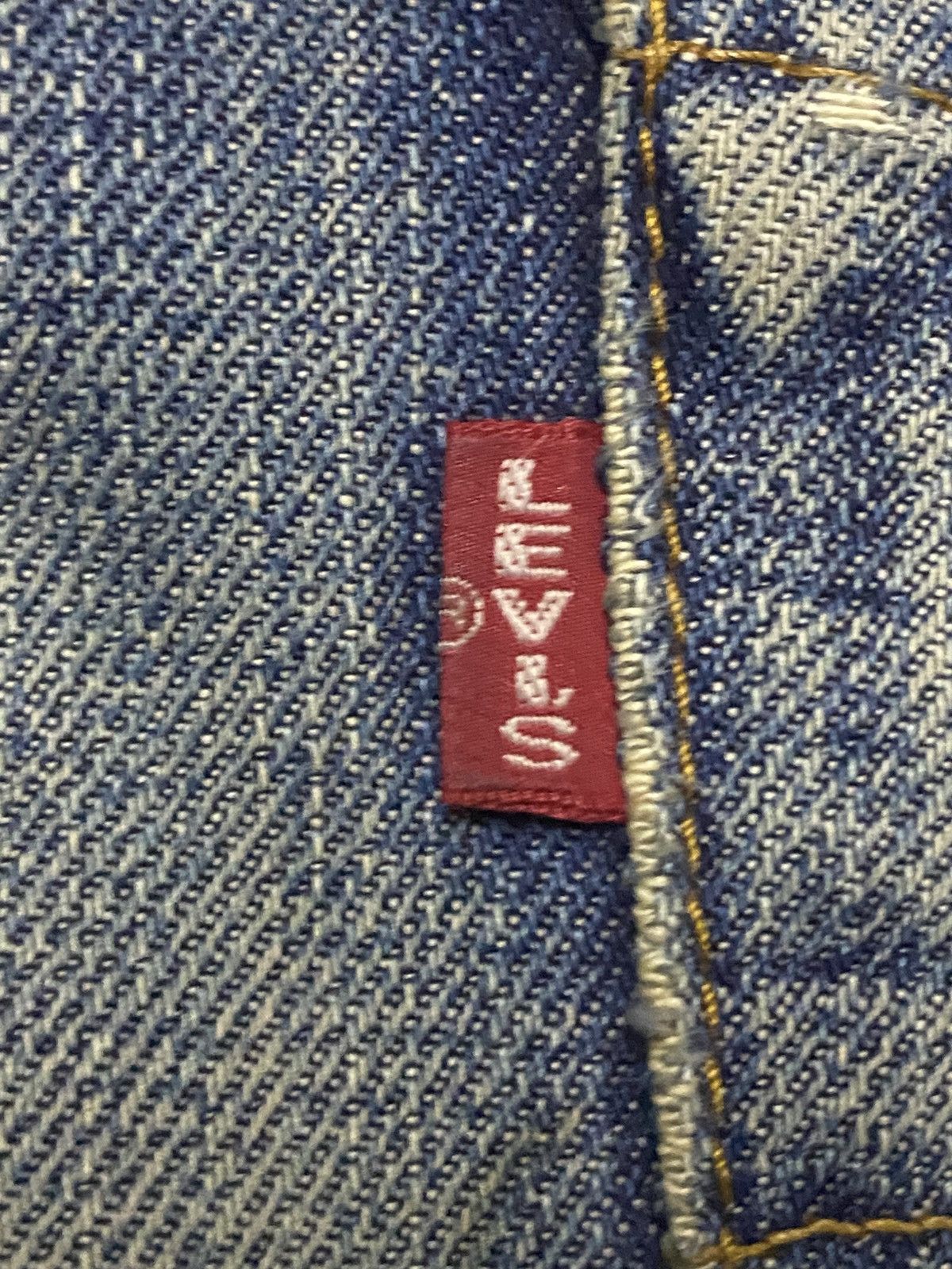 Levi's Levis 502 Big E Selvedge Talon Zip Distressed Baggy Jeans Size US 34 / EU 50 - 12 Thumbnail