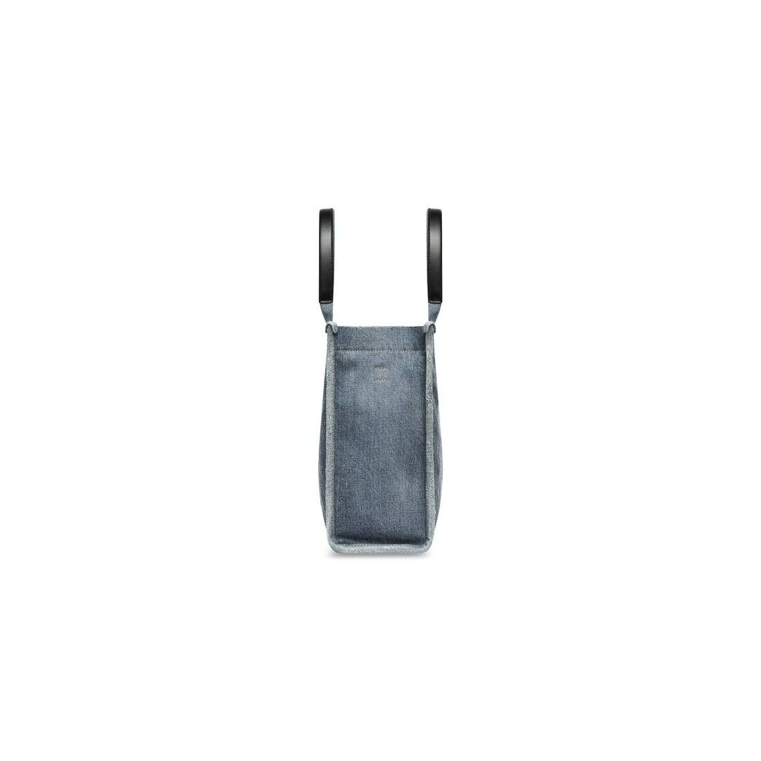 Balenciaga o1w1db10525 Size: OS / Hardware Medium Tote Bag Denim Blue Size ONE SIZE - 3 Thumbnail