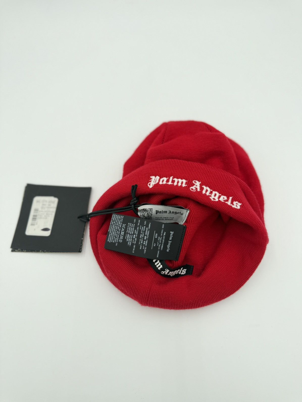 Palm Angels Palm angels Men’s Logo-Print Knitted Beanie Size ONE SIZE - 9 Thumbnail