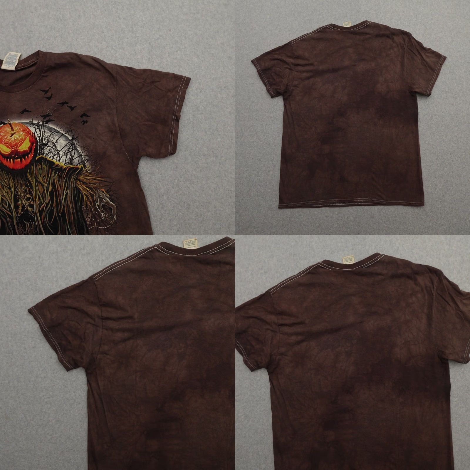 Delta Vintage Delta TShirt XL (21X28) Brown Tie Dye Halloween Pumpkin Horror Scarecrow Size US XL / EU 56 / 4 - 8 Thumbnail