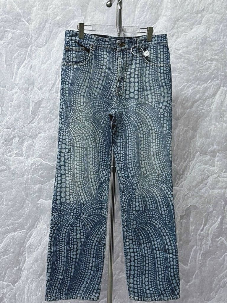 Louis Vuitton Louis Vuitton x Yayoi Kusama Pumpkin Denim Jeans Size 34 Size US 34 / EU 50 - 1 Thumbnail