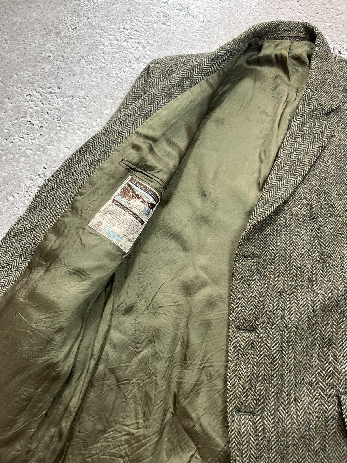 Magee × Vintage Vintage Magee Donegal Tweed Blazer Pure Wool Ireland Size 42R - 9 Thumbnail