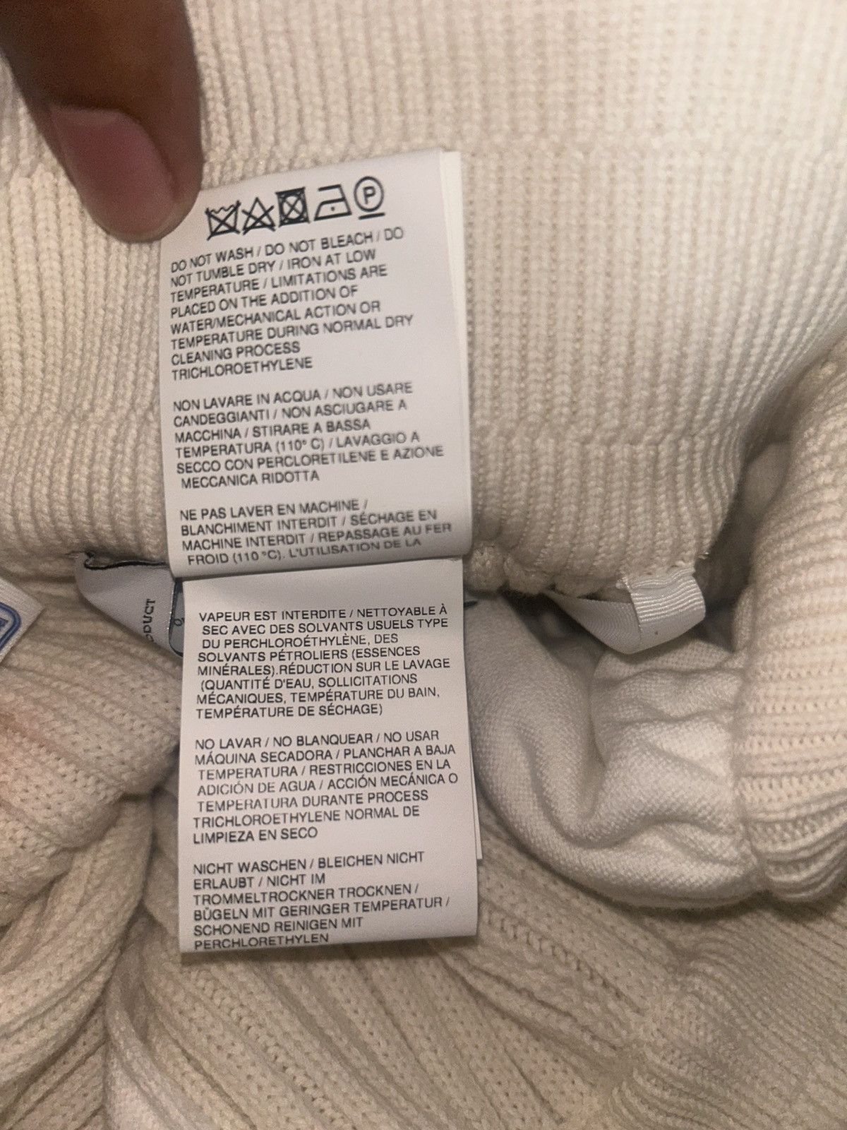 Off-White OFF WHITE NO COLOR LINK KNIT PANT | WOMENS SMALL Size 29" - 9 Thumbnail