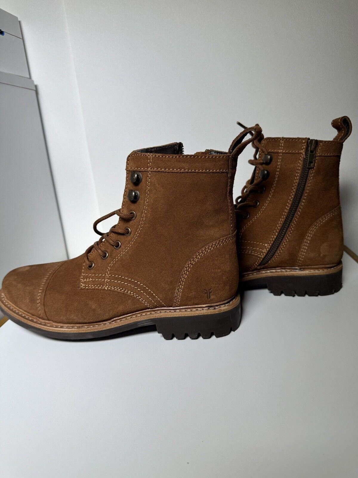 Frye Frye & Co Russell Lace-Up Suede Boot Side Zipper Men Sz 9.5 Size US 9.5 / EU 42-43 - 5 Thumbnail