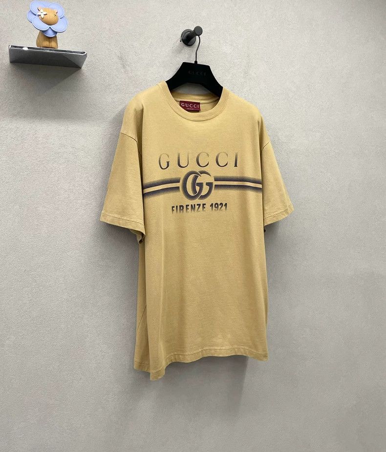 Gucci Gucci Camel logo letter short sleeves 2502-Nextarrow Size US L / EU 52-54 / 3 - 3 Thumbnail
