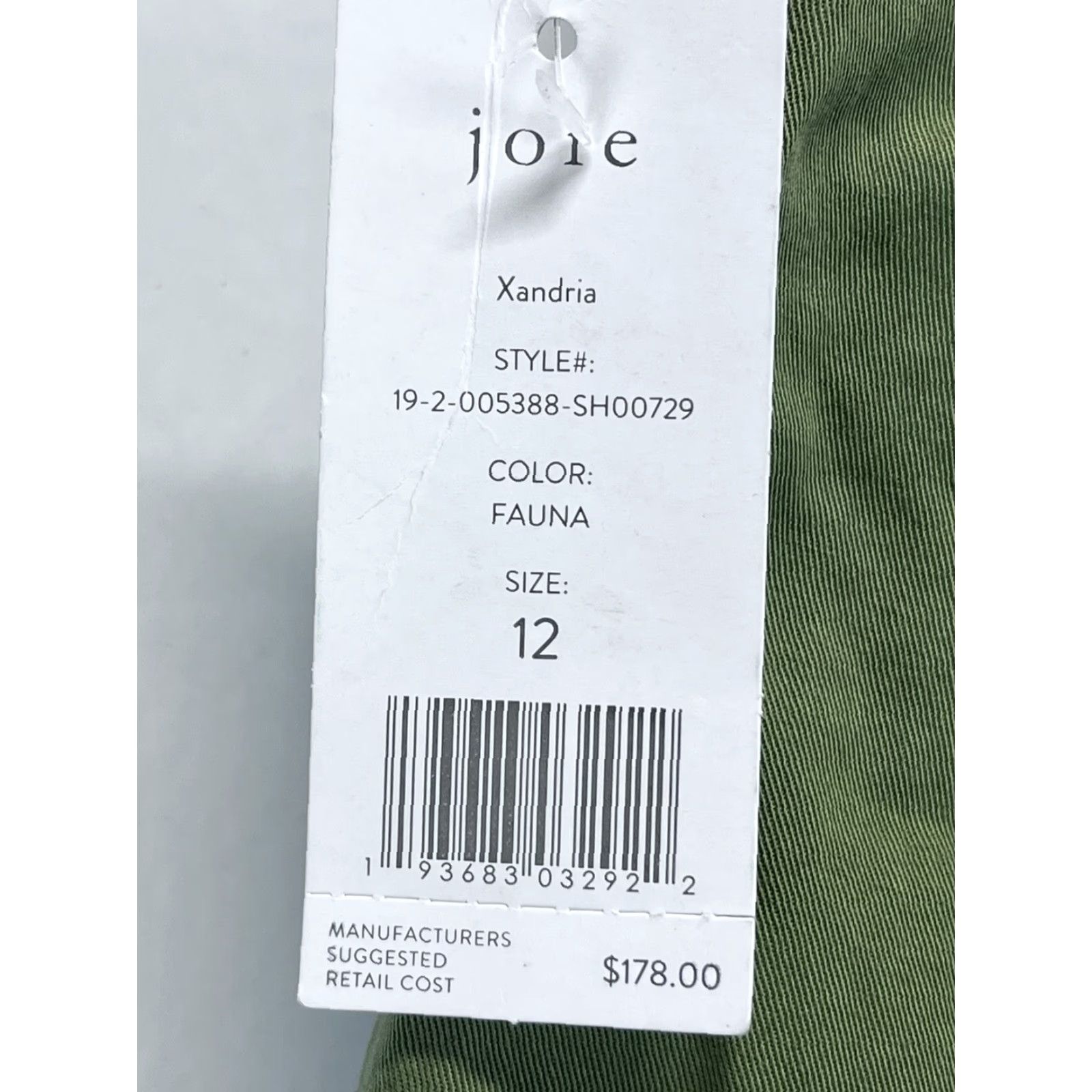 Joie Joie Xandria Shorts Women's Size 12 Green High Waist Cotton Blend Casual Chino Summer Size 34" / US 12 / IT 48 - 4 Thumbnail