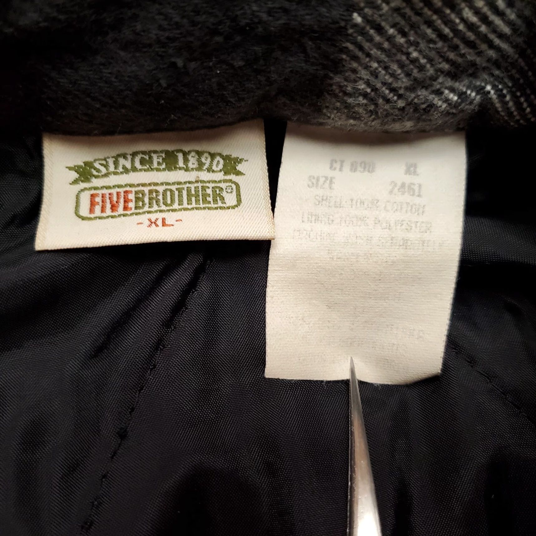 Vintage VINTAGE Five Brothers Shirt Jacket Mens XL Red Plaid Outdoor Lined Pearlsnap Buttons Snap Pockets Casual Twill Cotton Long Sleeve Collar Mens XL Red Size US XL / EU 56 / 4 - 3 Thumbnail