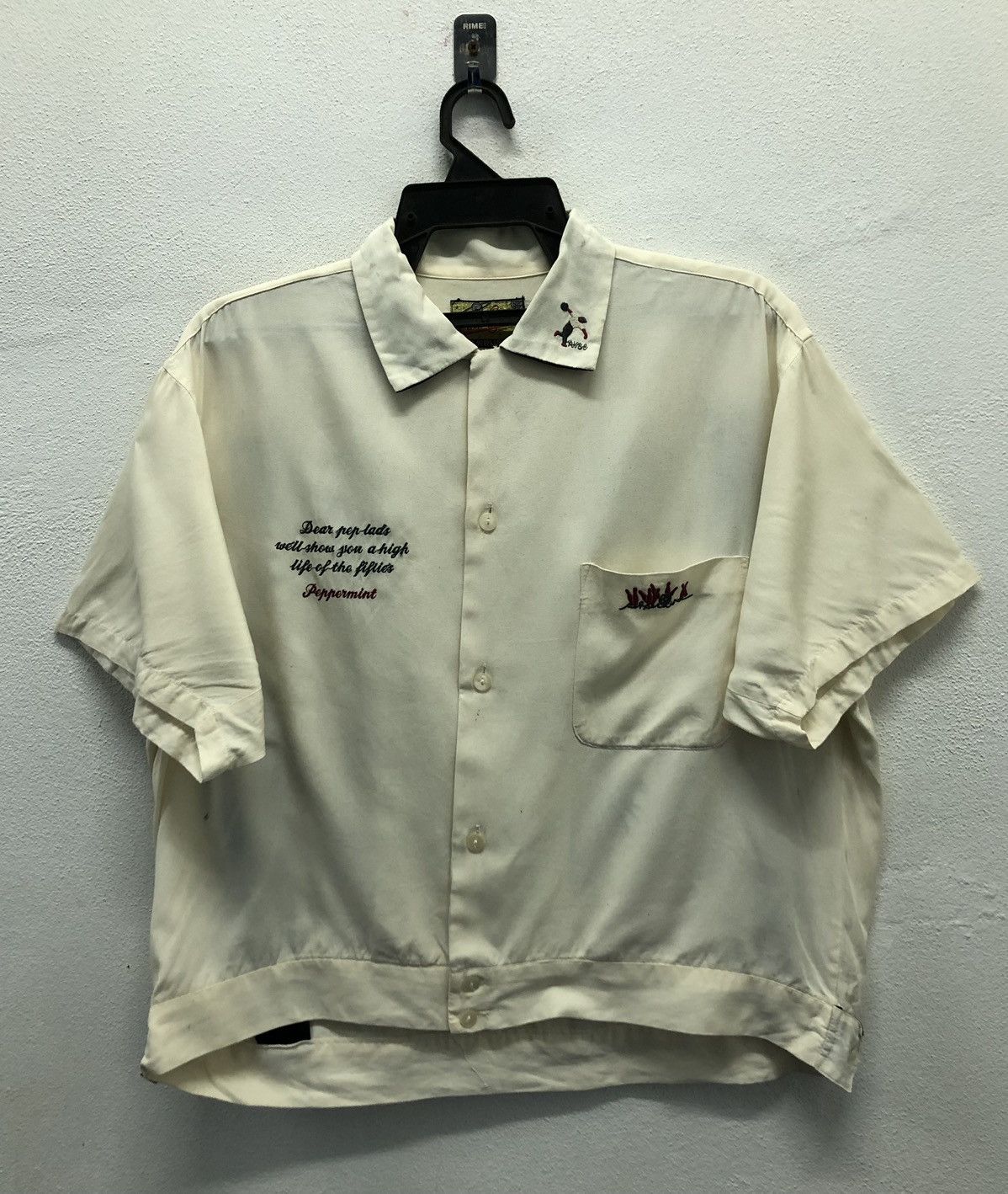 Japanese Brand Rocket Sounds "T.P.L." Tokyo Peppermint Bowling Shirt Size US L / EU 52-54 / 3 - 2 Thumbnail