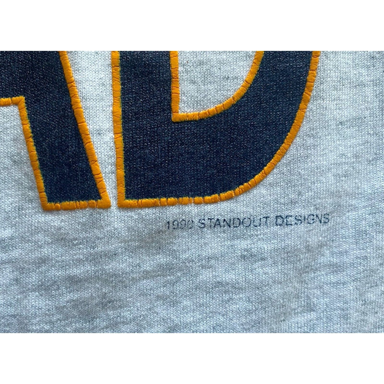 Vintage VINTAGE Screen Stars T-Shirt Mens XL Navy Gray 90s Military Single Stitch Made In USA Size US XL / EU 56 / 4 - 6 Thumbnail