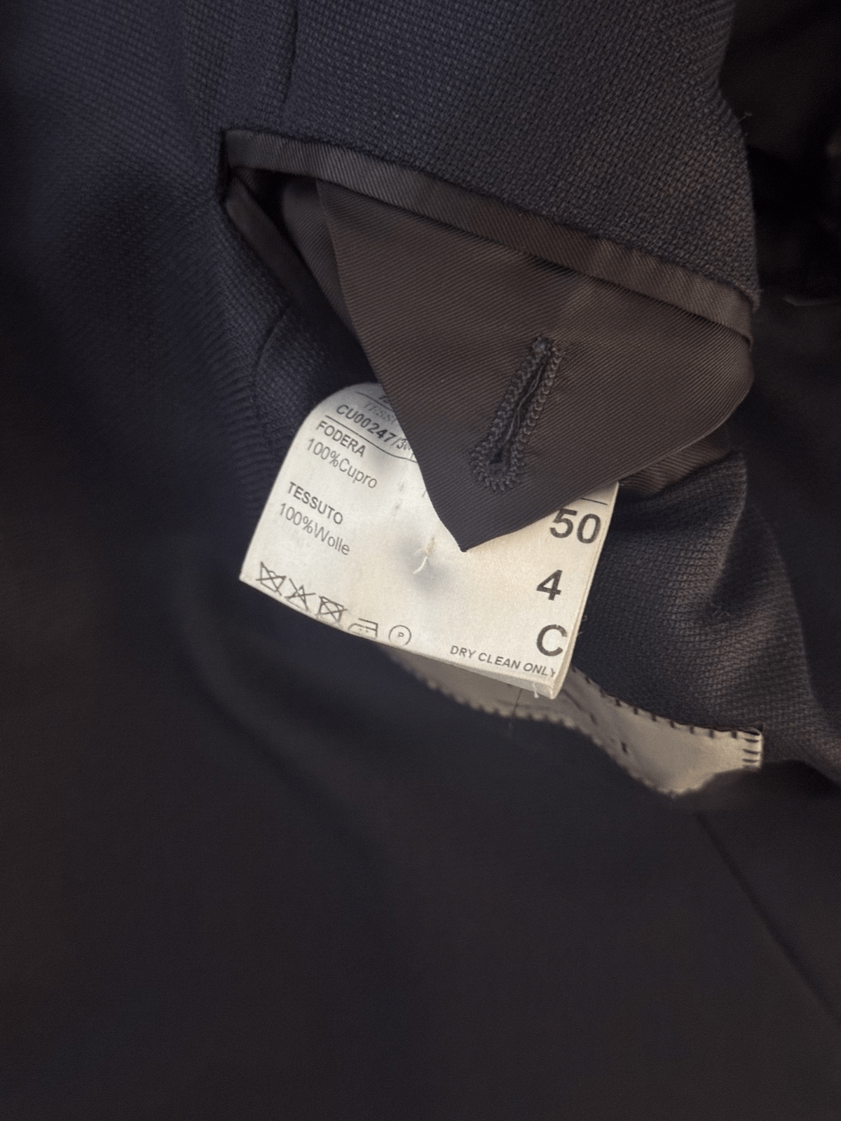Canali Canali 50R Blue Water Resistant Blazer 2-Btn Jacket Size 50R - 12 Thumbnail