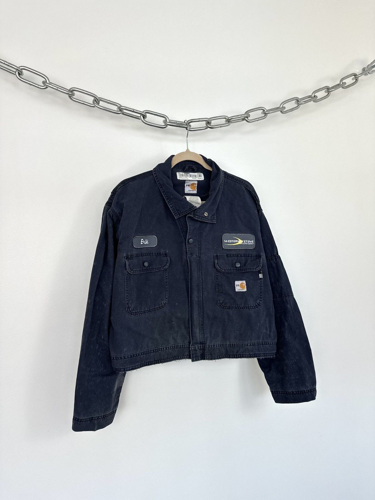 Carhartt Vintage Carhartt Flame Resistant USA Patches Cropped Jacket Size US M / EU 48-50 / 2 - 4 Thumbnail