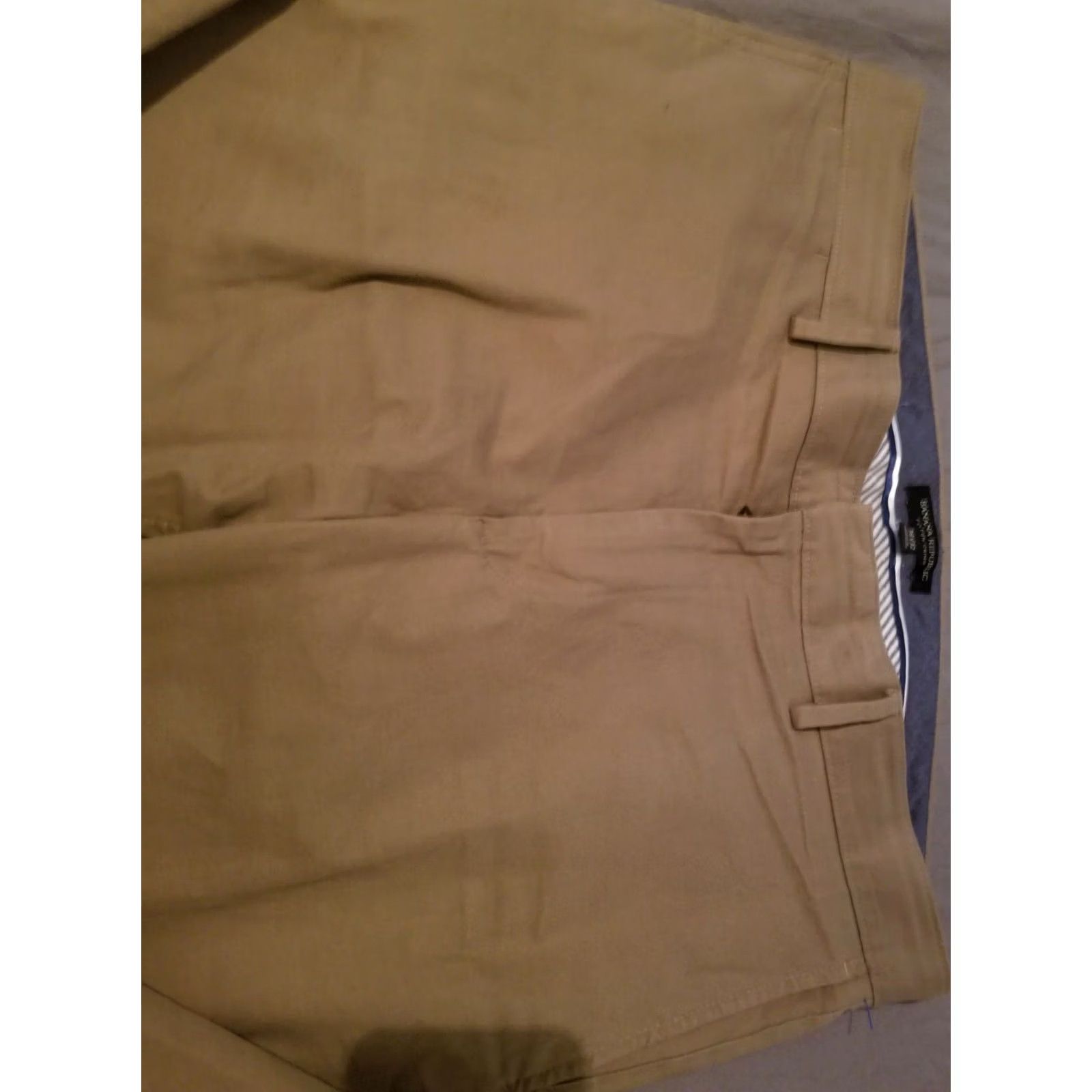 Banana Republic Banana Republic Khaki Pants Blue Cotton Chino Trouser 36x32 Mens Size US 36 / EU 52 - 4 Thumbnail
