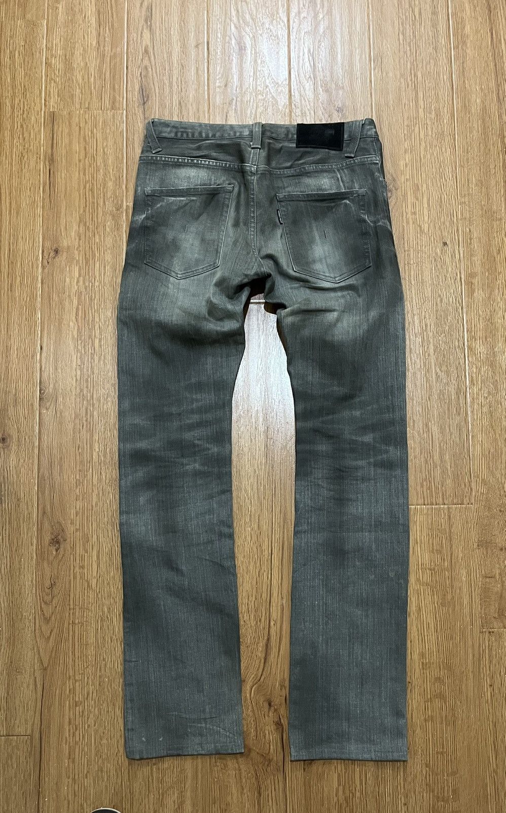 Tornado Mart Vintage 90s Tornado Mart Waxed Jeans Size US 31 - 4 Thumbnail
