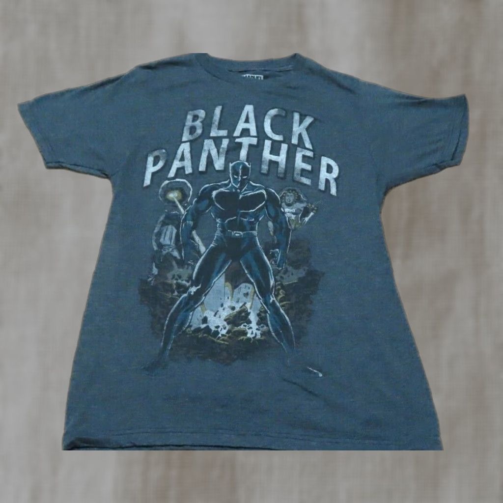 Vintage Marvel Black Panther T-Shirt Men Small Black Crew Neck Short Sleeve 100% Cotton Marvel Universe 60s? Size US S / EU 44-46 / 1 - 1 Thumbnail