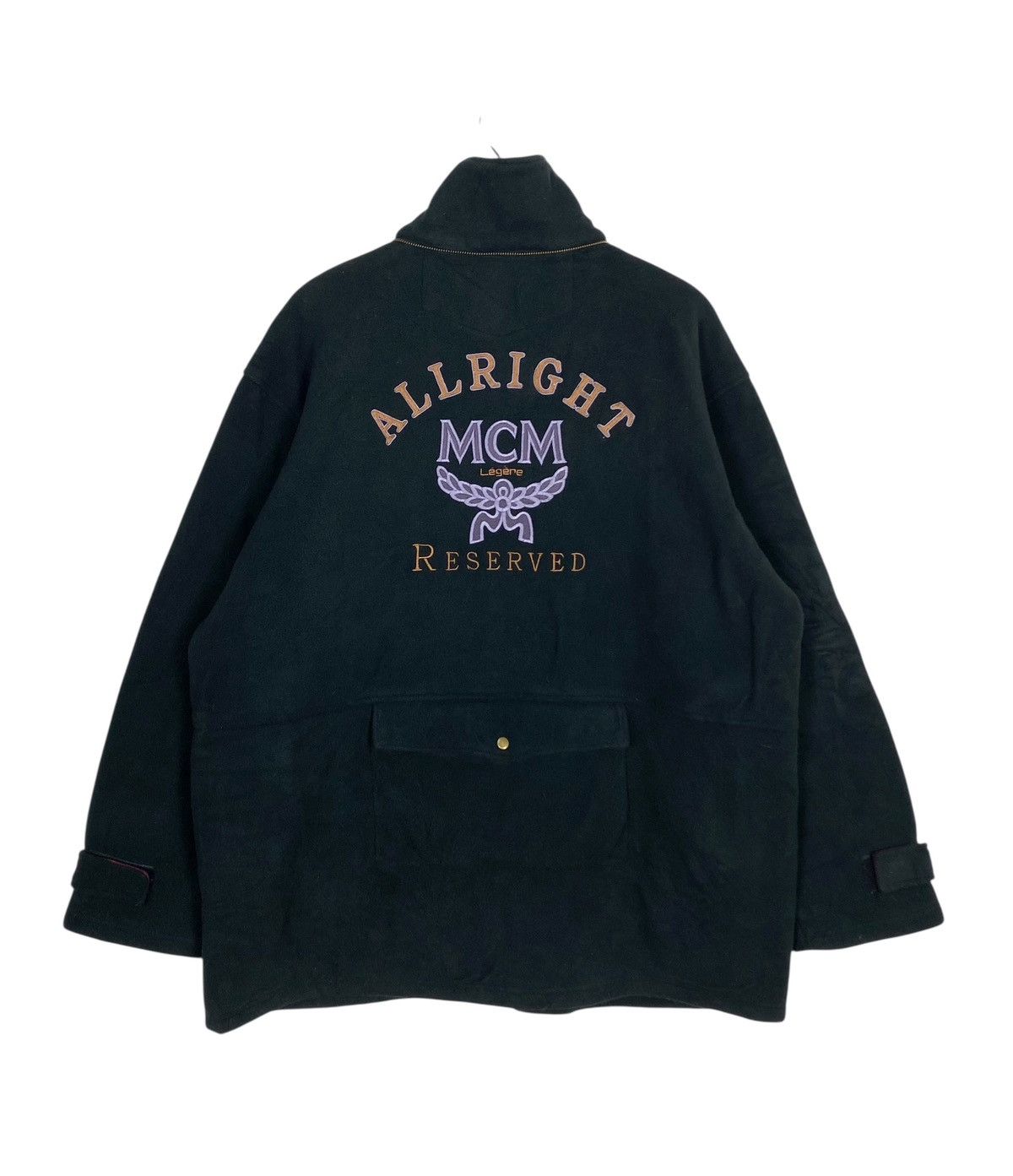 MCM Rare‼️ Vintage Mcm Legere Fleece Embroidery Big Logo Size US L / EU 52-54 / 3 - 1 Thumbnail