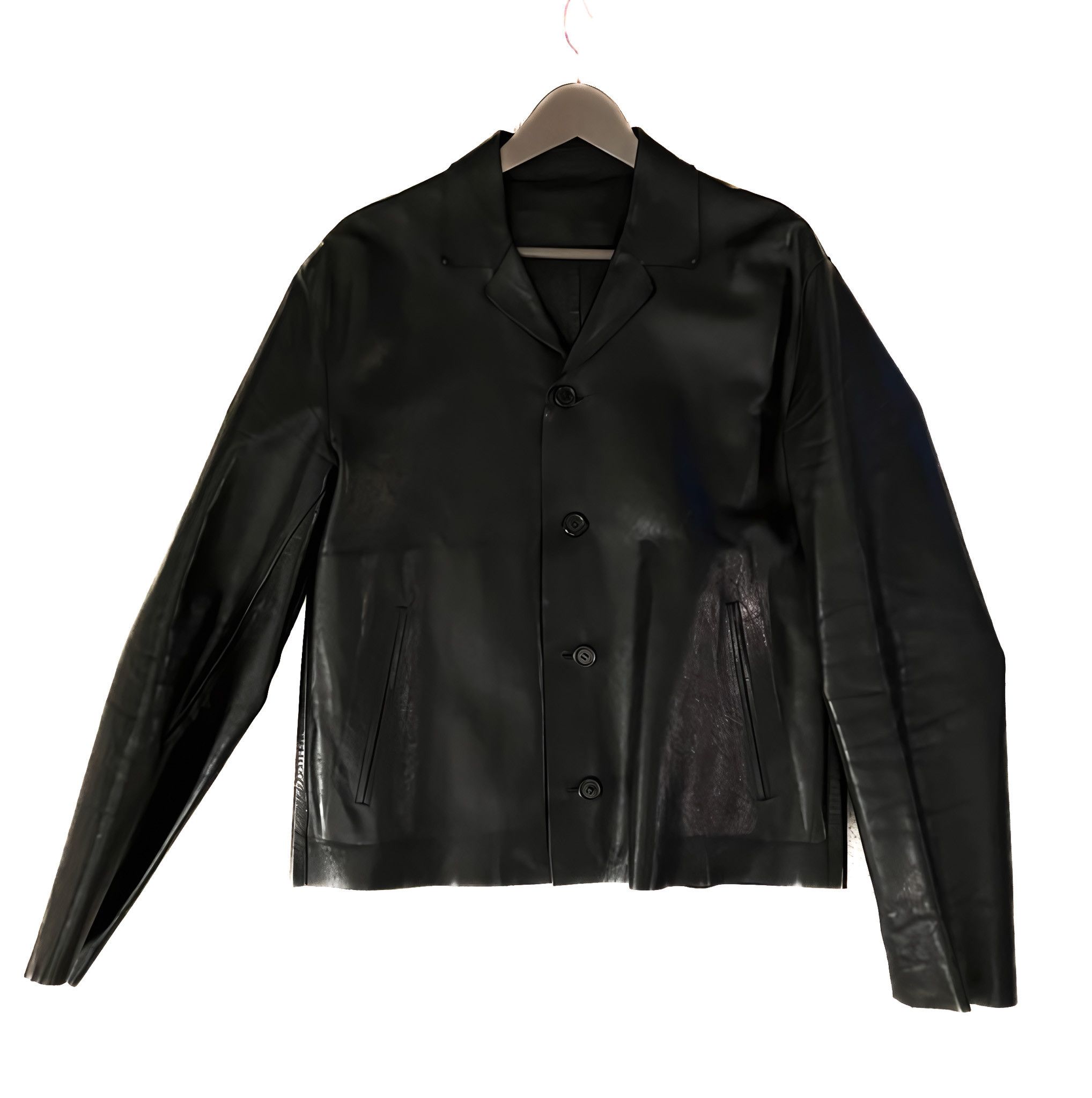 レア　05ss archive prada leather jacket 05ss archive prada leather jacket nylon（2000s Prada leather