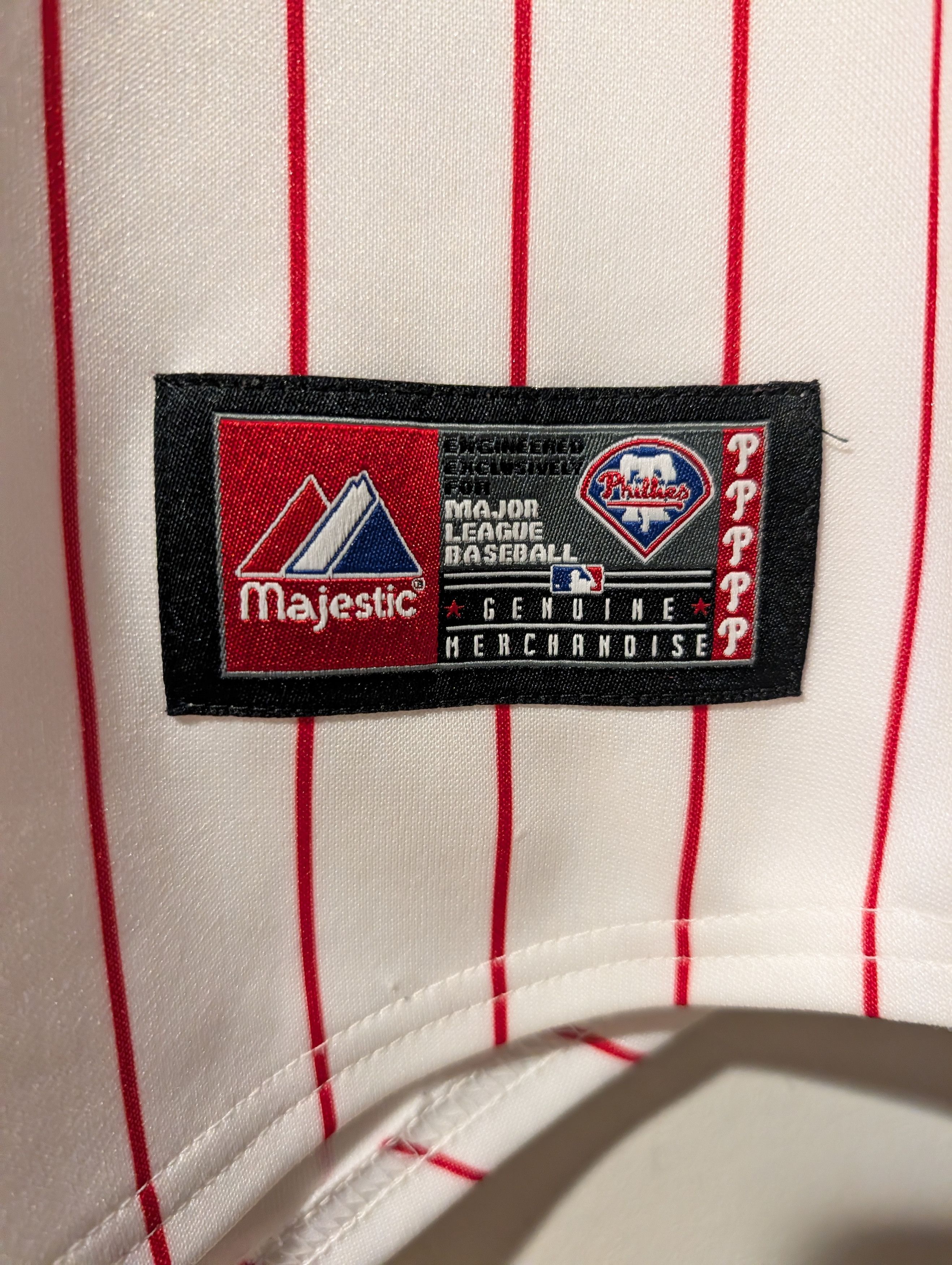 Majestic Phillies MLB Utley Patch Youth Medium Kids Baseball Jersey Size US XXS / EU 40 - 3 Thumbnail