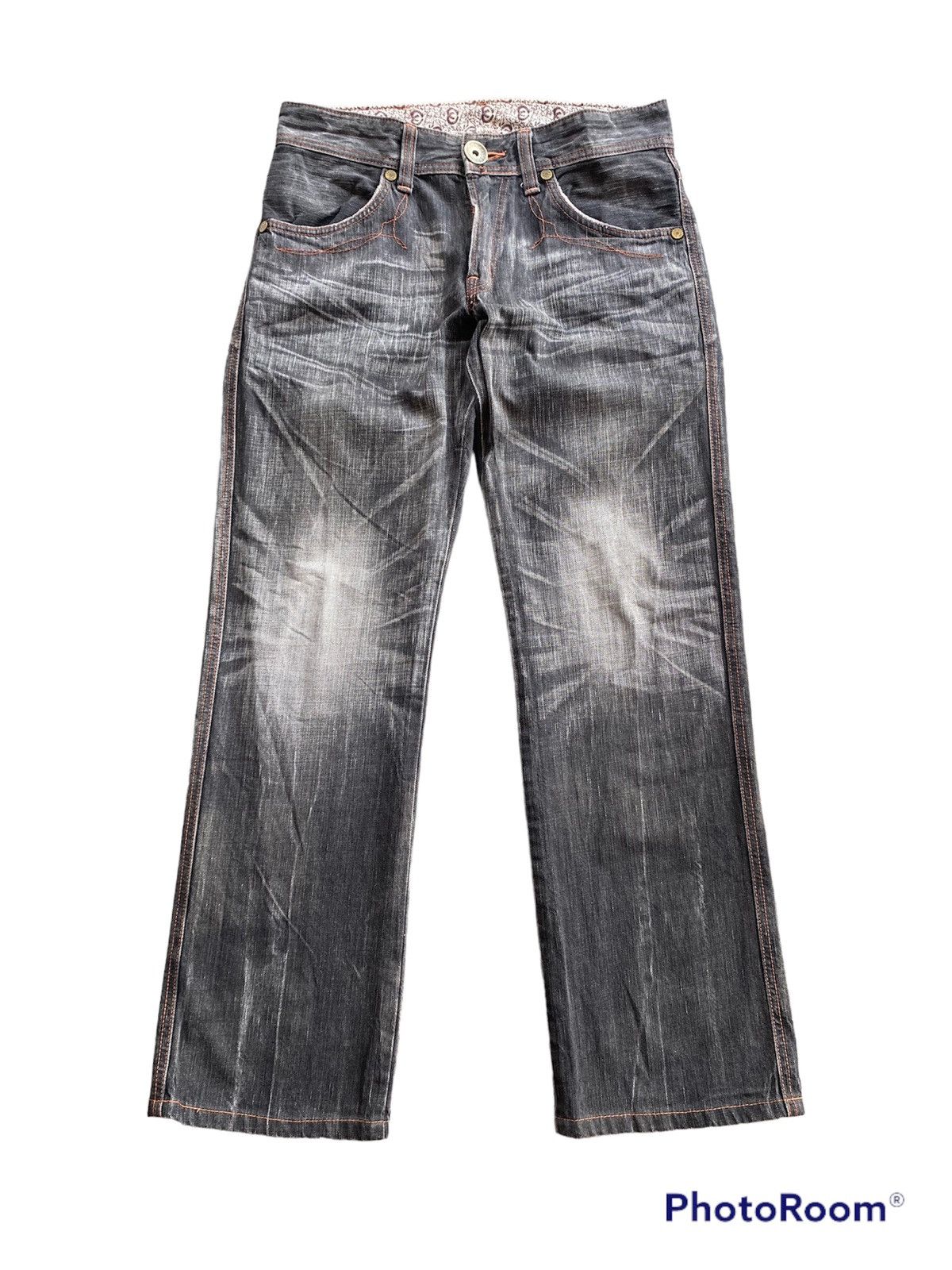 Edwin × Japanese Brand Baggy Jeans Edwin BTF503 Faded Black Grunge Jeans Size US 32 / EU 48 - 1 Thumbnail