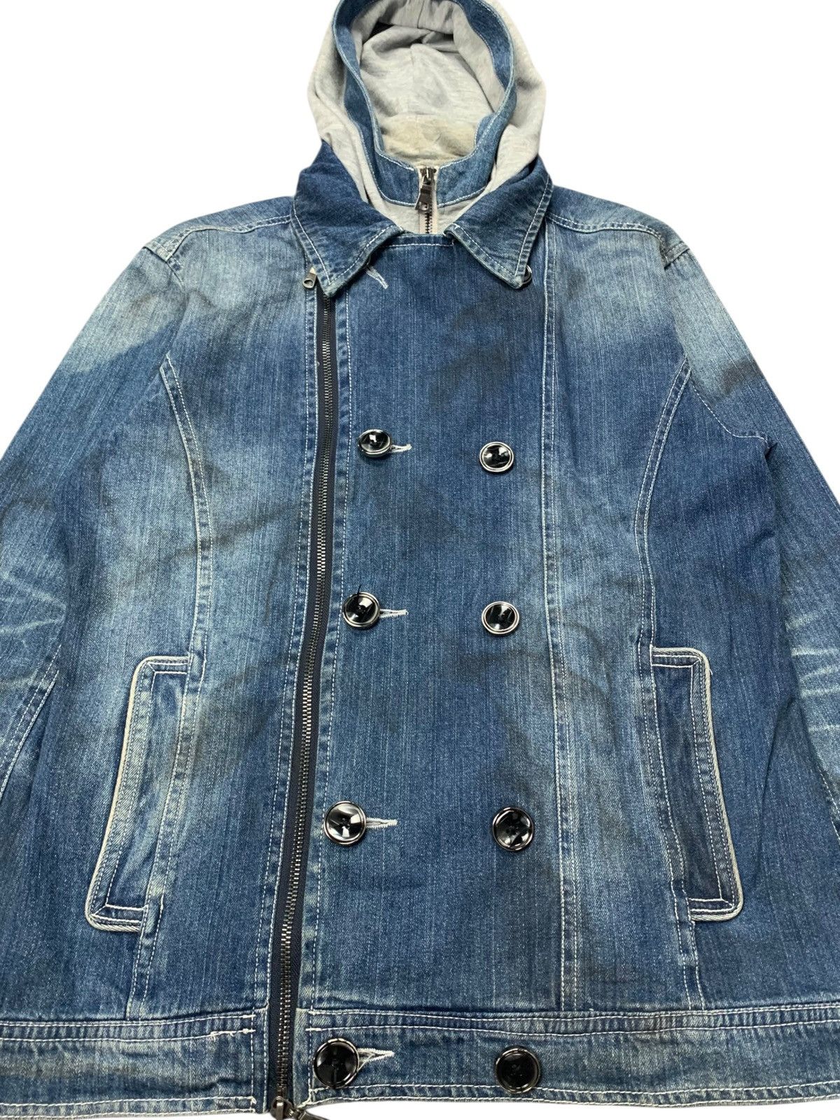 semanticdesign Semantic design x in the attic denim jacket hoded Size US L / EU 52-54 / 3 - 7 Thumbnail