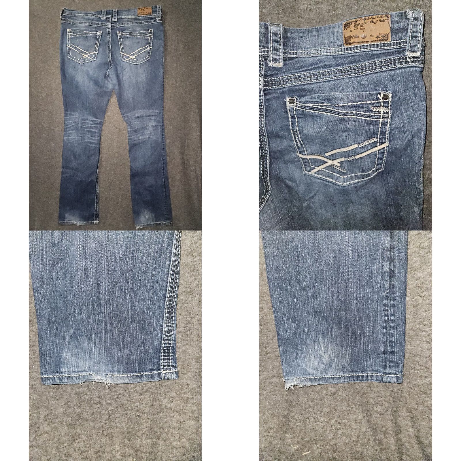 Vintage VINTAGE Buckle BKE Culture Bootcut Jeans Women's 36XL Denim Blue Embroidered Western Cowgirl Bootcut Jeans Women's Size 25" / US 0 / IT 36 - 8 Thumbnail