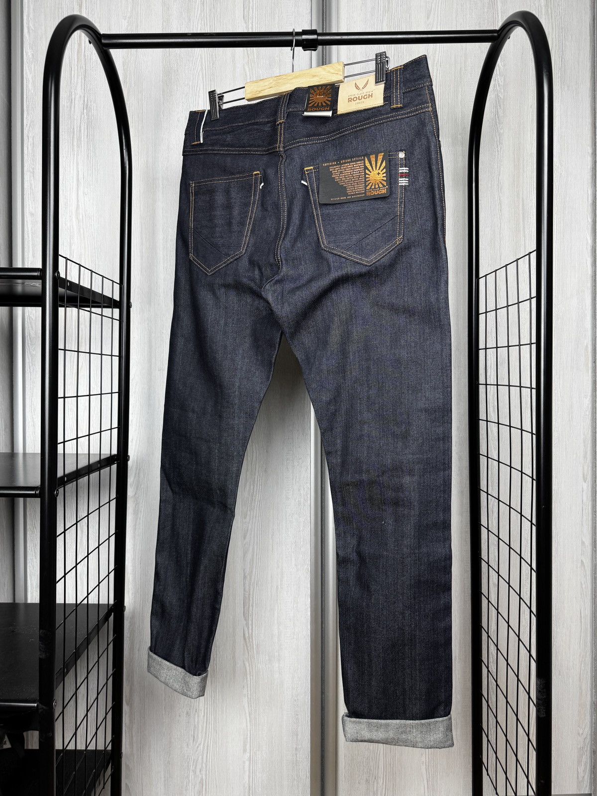 Other Upper Class Denim Rough Japan Selvage 12 oz Raw T3T Kurabo Size US 33 - 12 Thumbnail