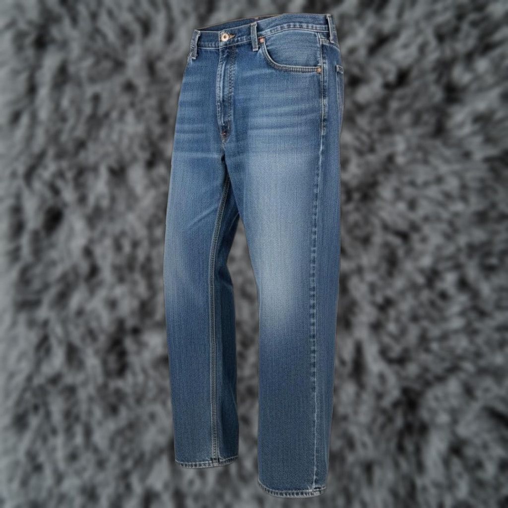 Vintage Polo Jeans Co. Hayden Jeans Mens 36x32 Blue Medium Wash Straight Relaxed Zip Fly Jeans Size US M / EU 48-50 / 2 - 1 Thumbnail