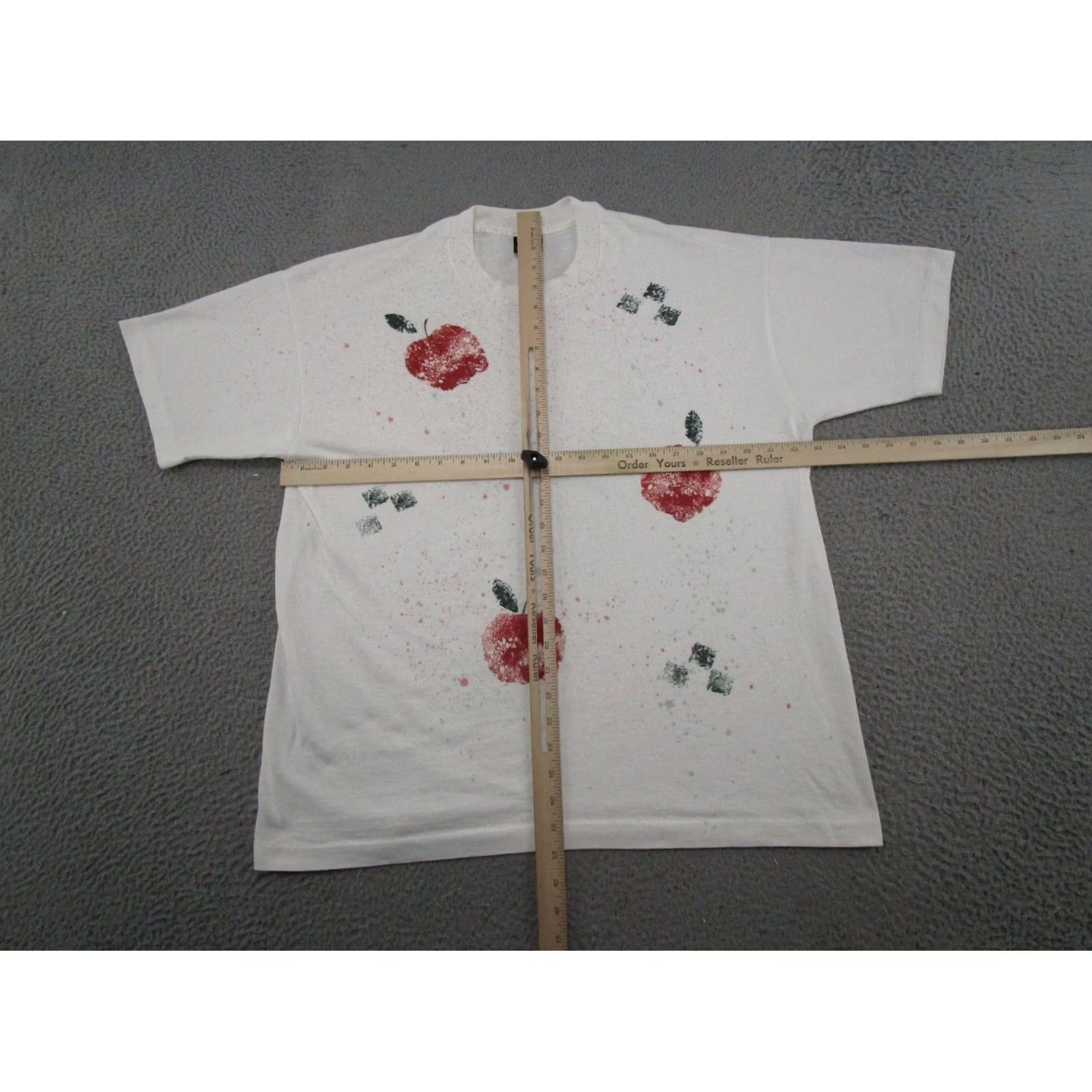 Fruit Of The Loom Vintage Fruit of the Loom Stitch T-Shirt Adult XL White 90s 1990s Mens Shirt Size US XL / EU 56 / 4 - 3 Thumbnail