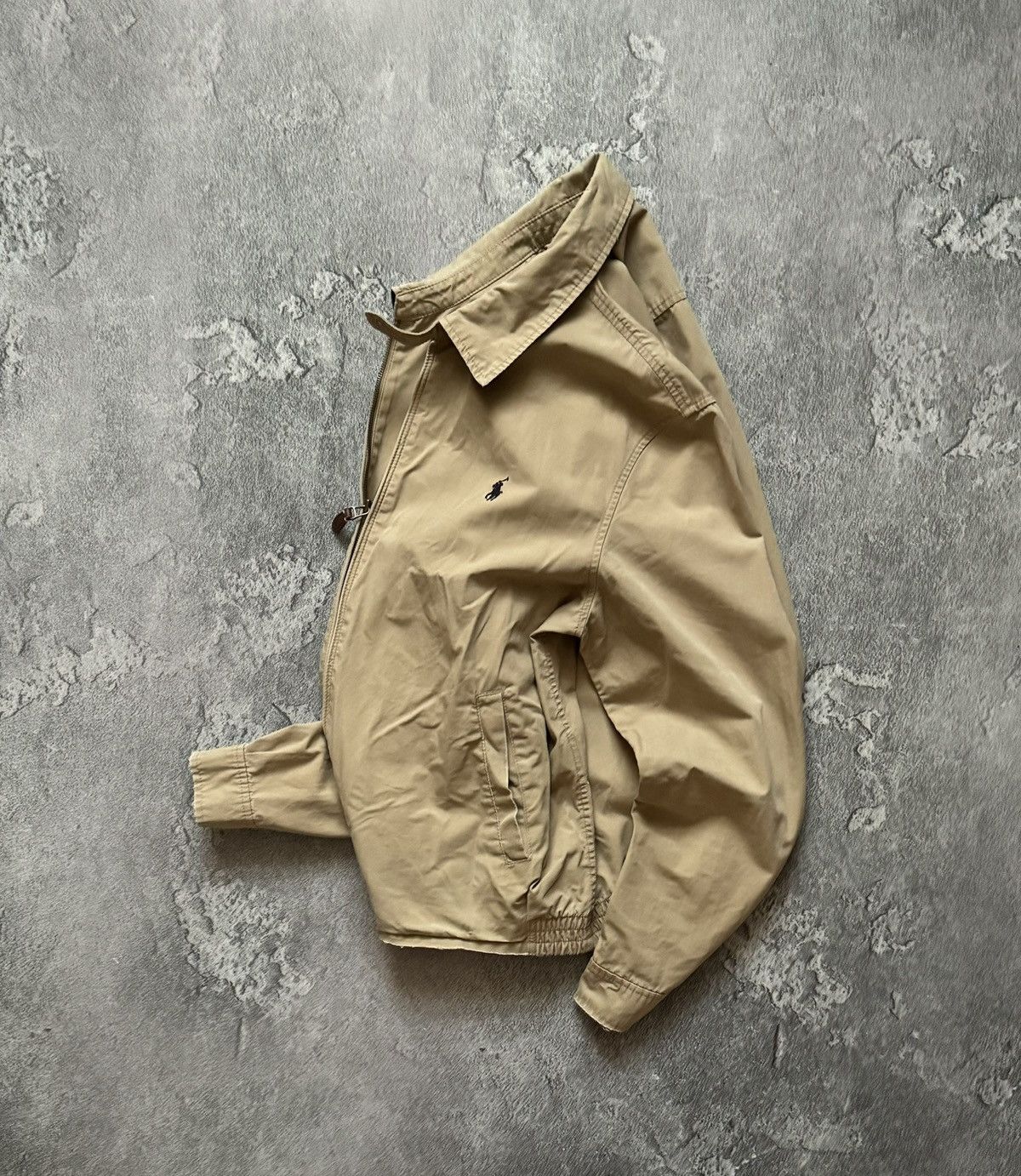 Polo Ralph Lauren × Ralph Lauren × Vintage Polo Ralph Lauren L beige distressed jacket bomber light Size US L / EU 52-54 / 3 - 1 Thumbnail
