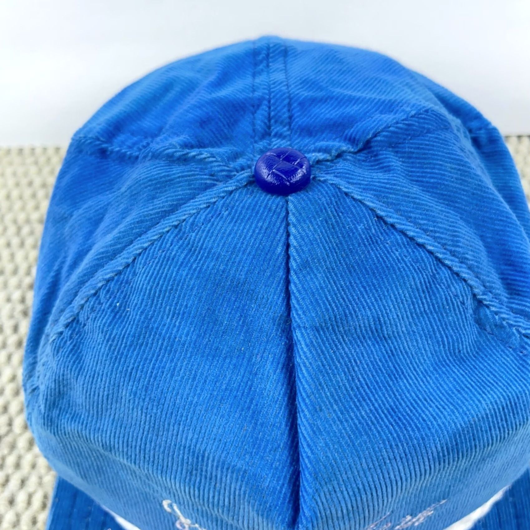 Coal VINTAGE Consol Trucker Hat Cap Blue Corduroy Made USA Coal Mining Jones Fork VA Mens Size ONE SIZE - 5 Thumbnail