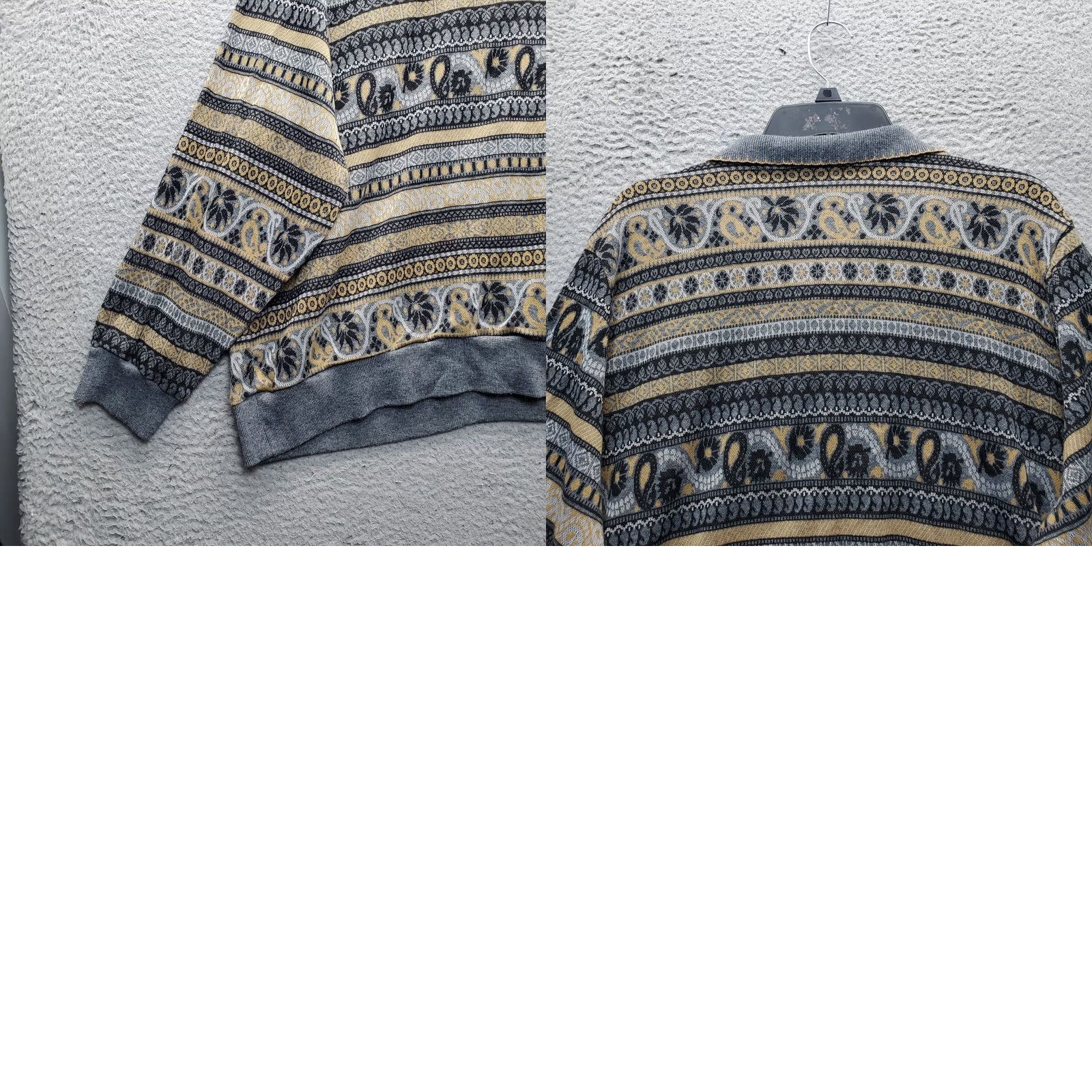 Vintage Alfred Dunner Cardigan Sweater Womens Size 3X Multi Geometric Abstract Button Front Size XXL / US 16-18 / IT 52-54 - 8 Thumbnail