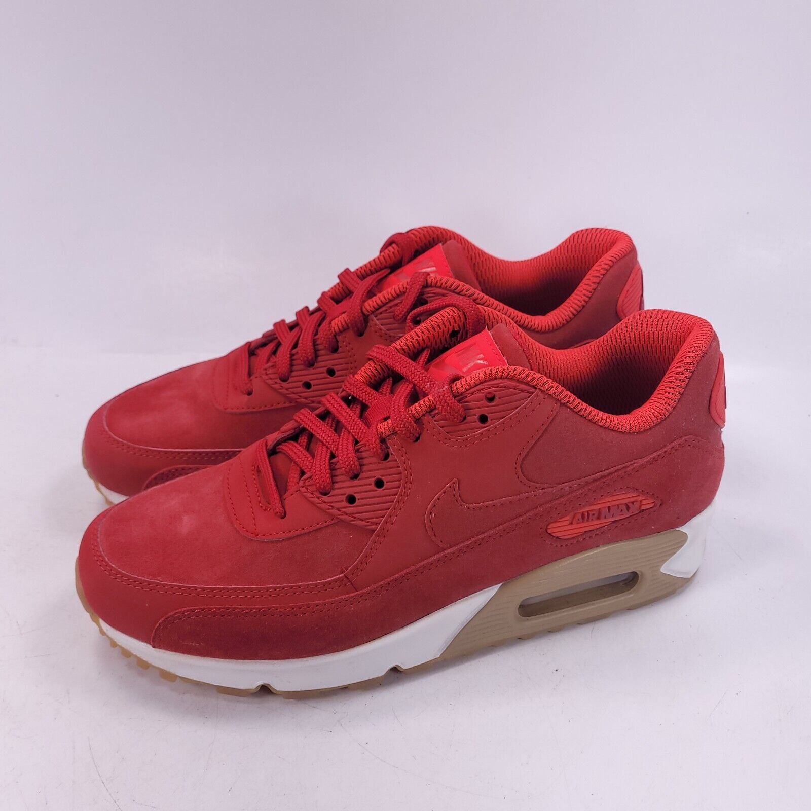 Nike Air Max 90 SE Shoe Womens Size 6.5 881105-602 Red White