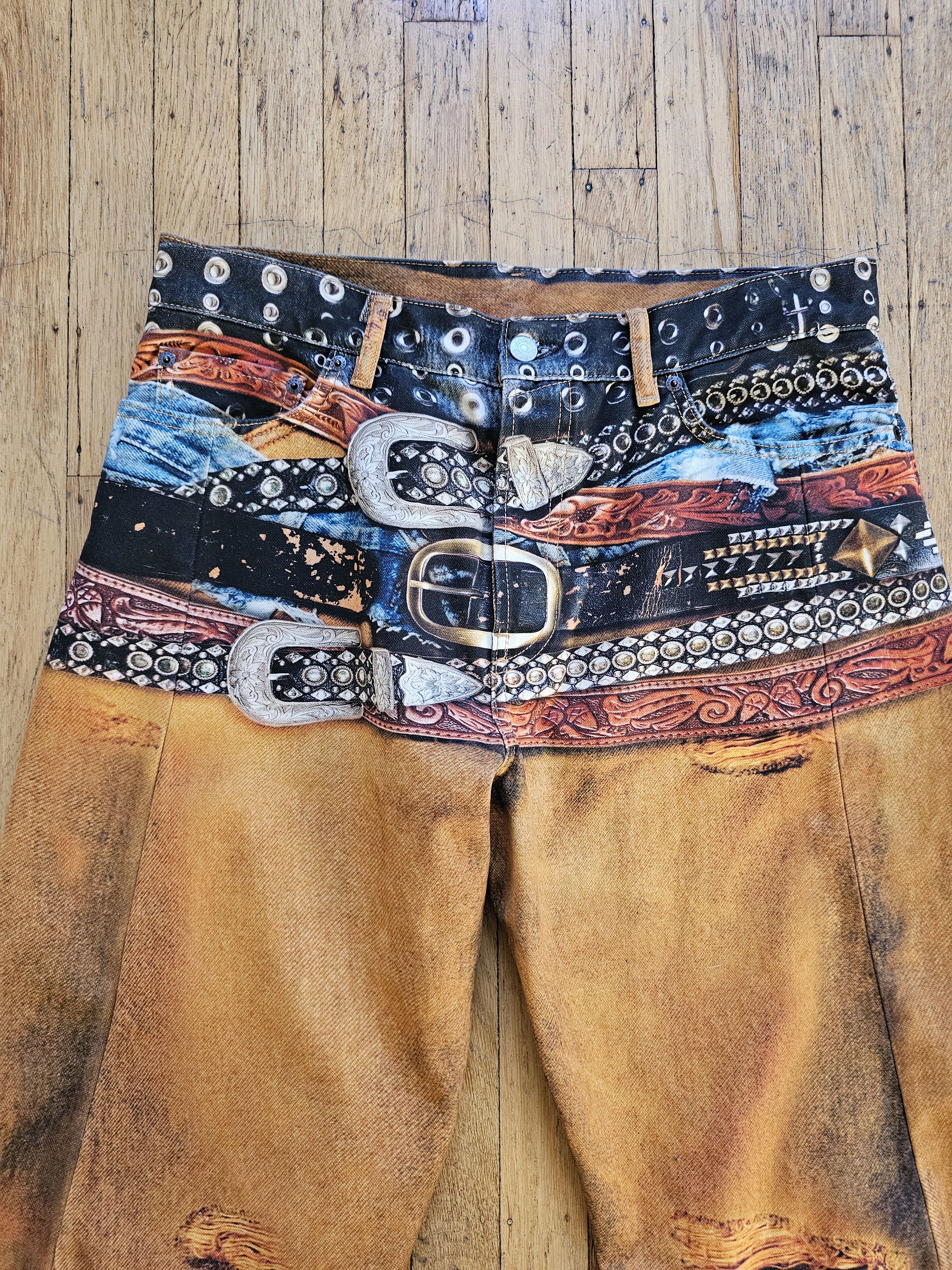 Acne Studios Acne Studios 2006M Trompe l'oeil Belt Jeans Size US 32 / EU 48 - 5 Thumbnail